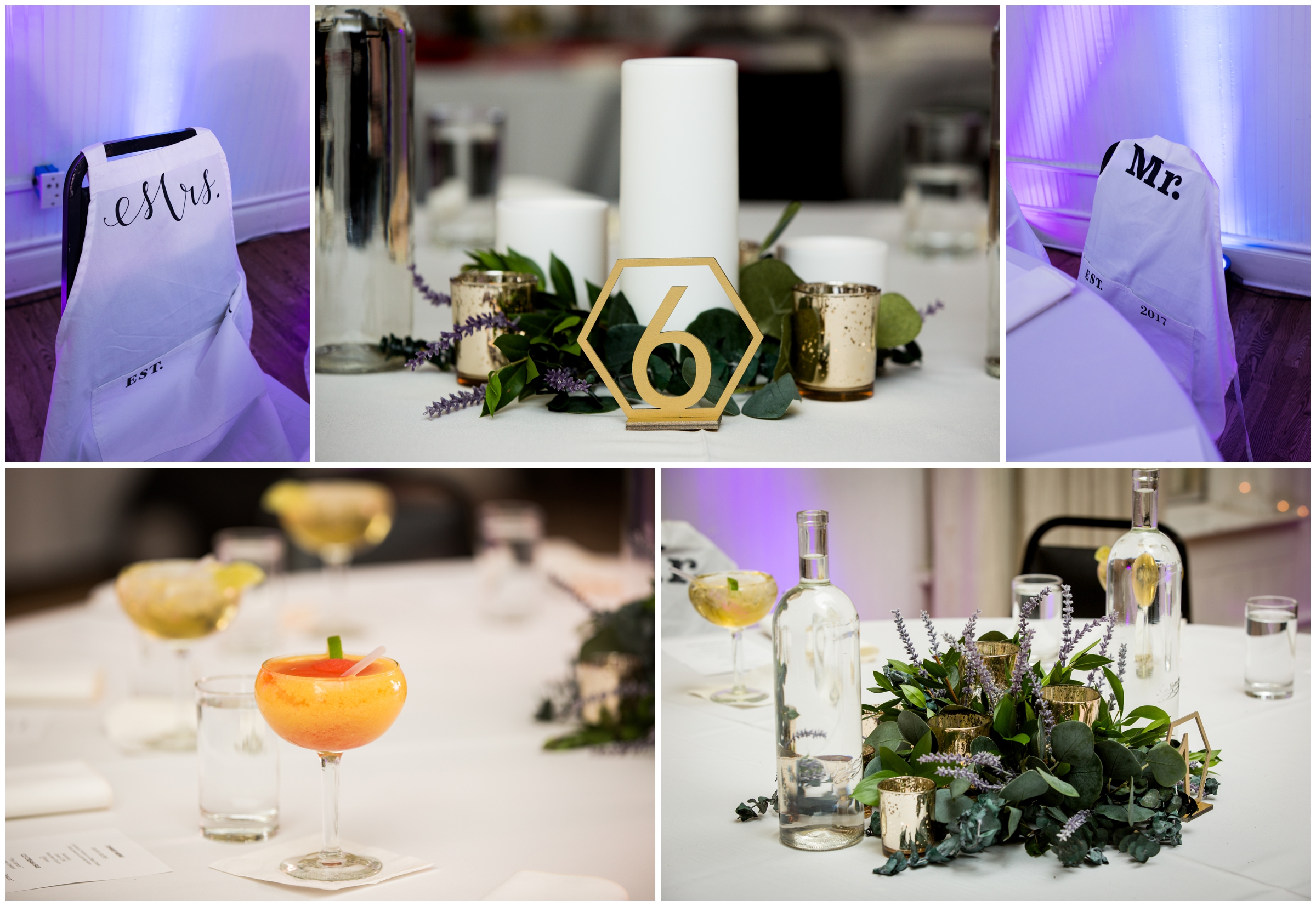wedding reception details at The Rio Agave Room reception