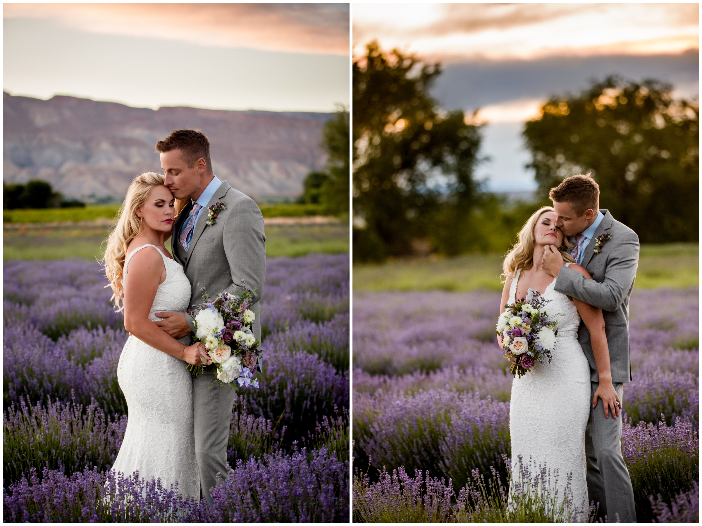 sunset elopement pictures in Colorado mountains 