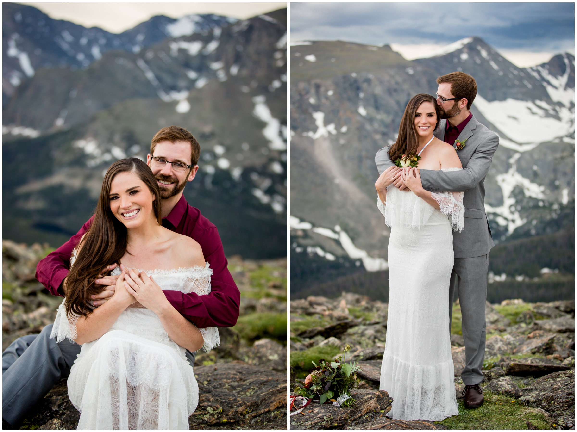 Estes Park Colorado elopement wedding photography in Rocky Mountain National Park 