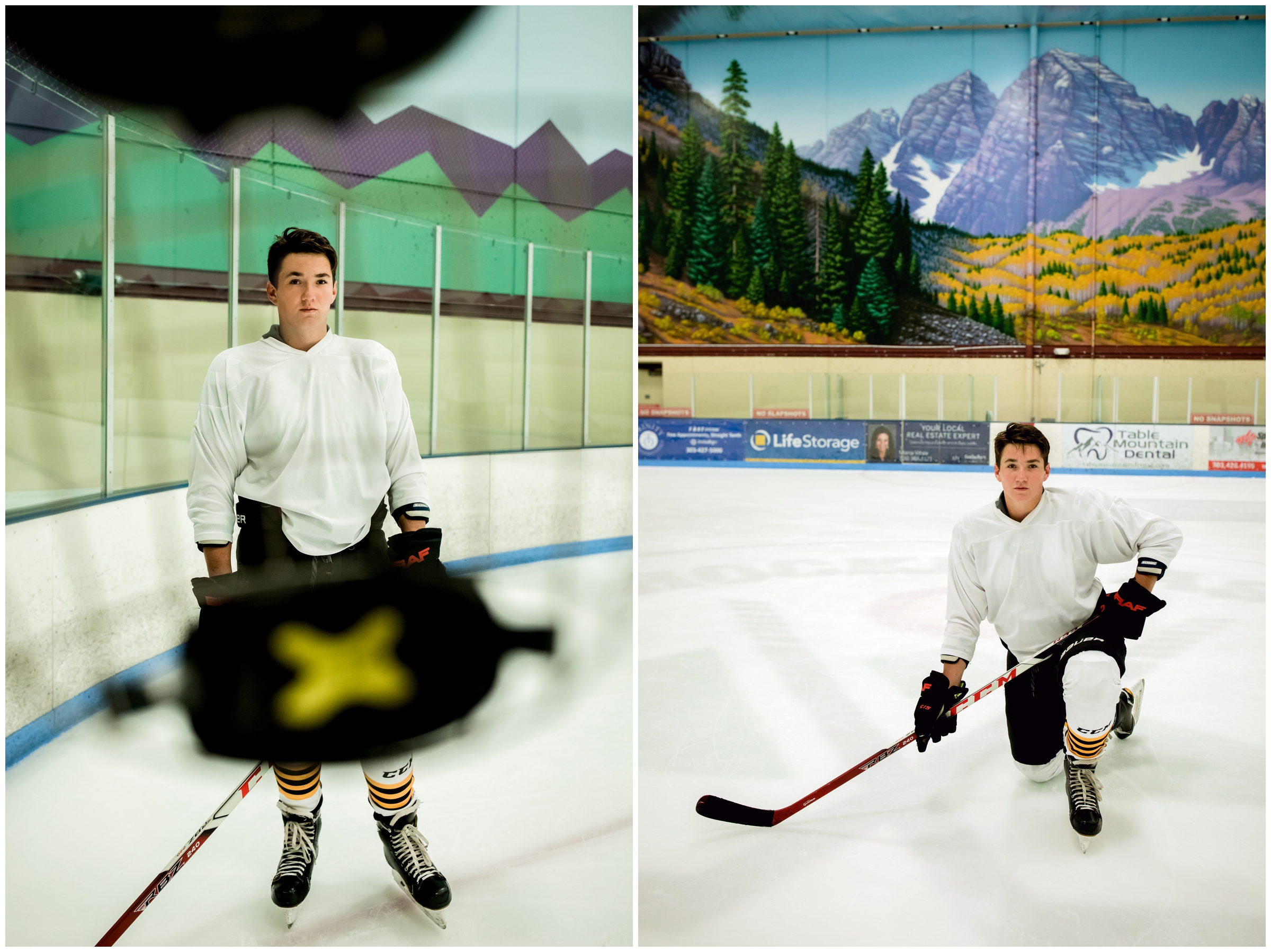 unique hockey senior portraits inspiration in Arvada Colorado 