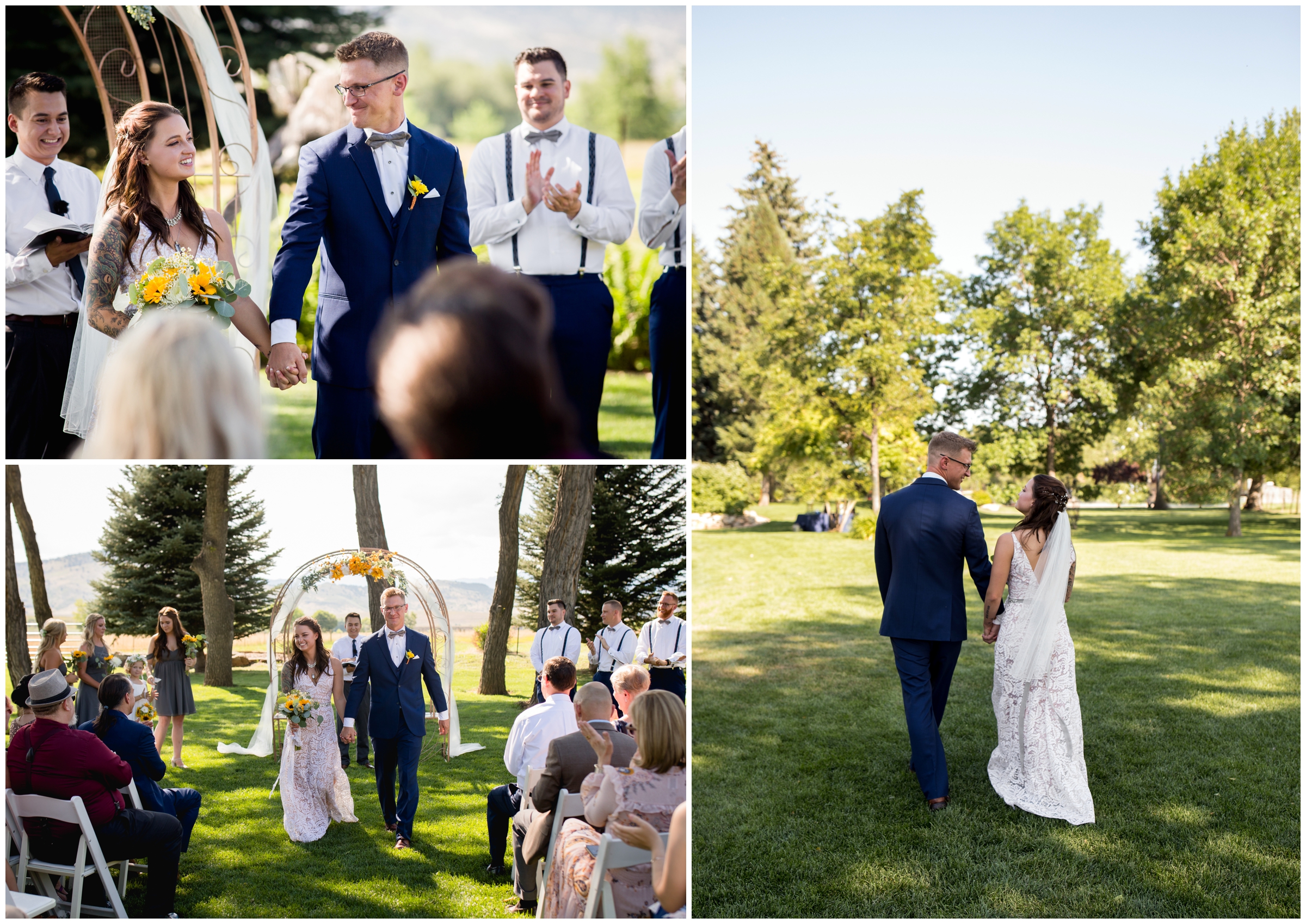 Longmont Colorado outdoor wedding ceremony inspiration 