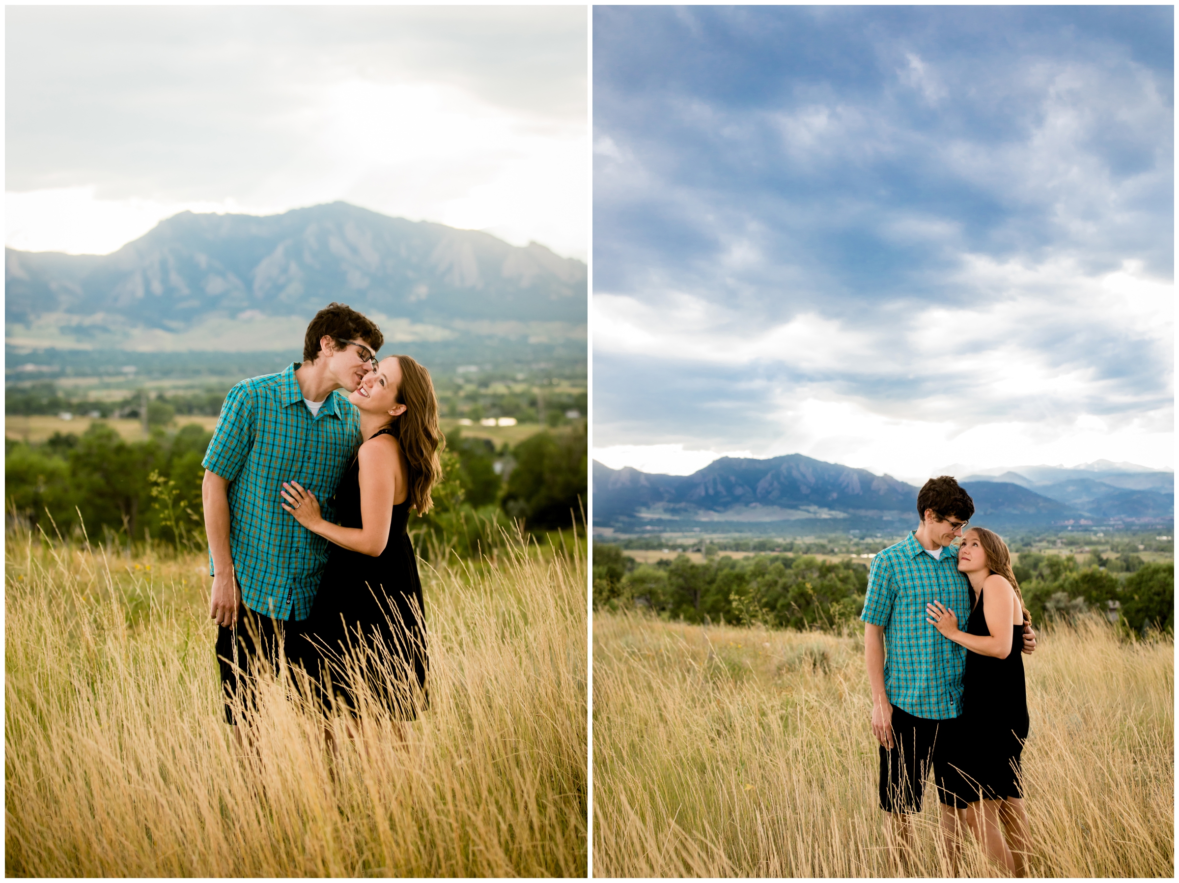 Boulder engagement inspiration at Davidson Mesa by Colorado photographer Plum Pretty Photography