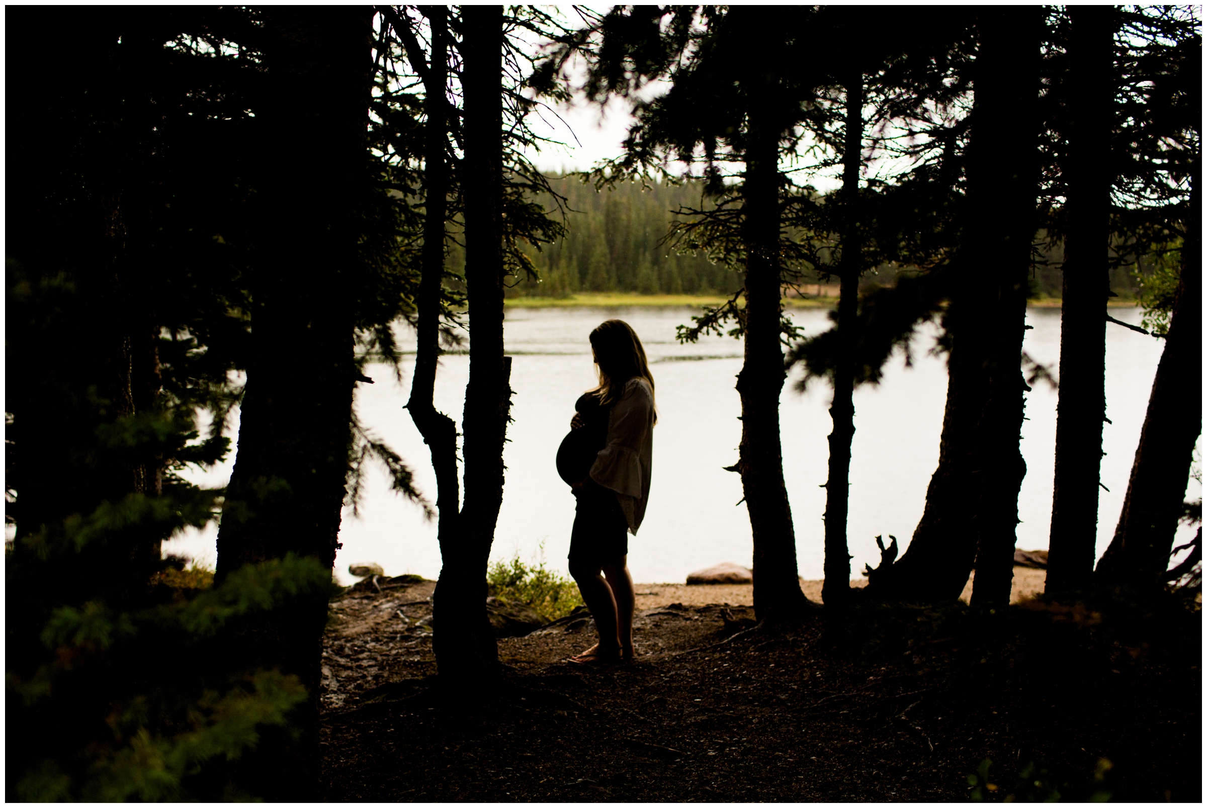 silhouette maternity photography inspiration 