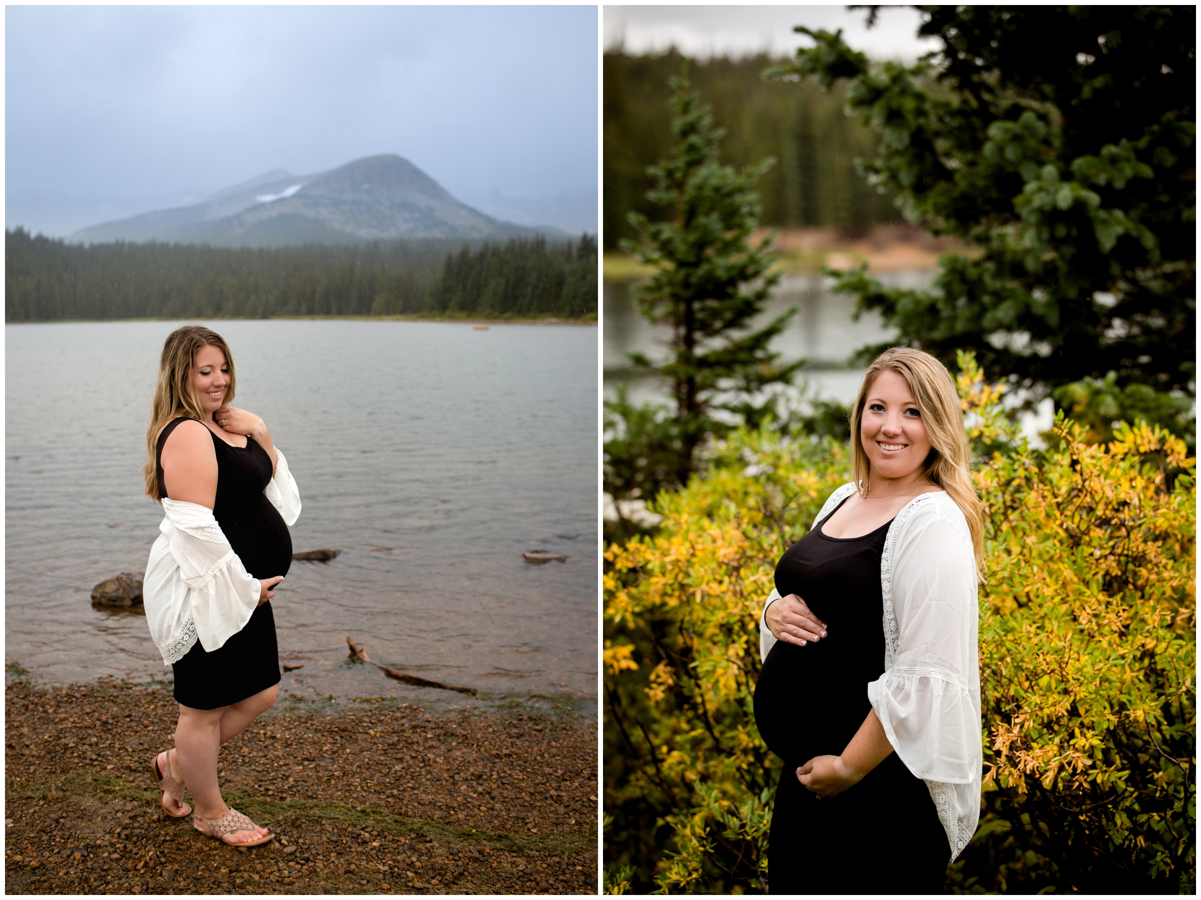 mountain pregnancy photos at Brainard Lake Colorado 