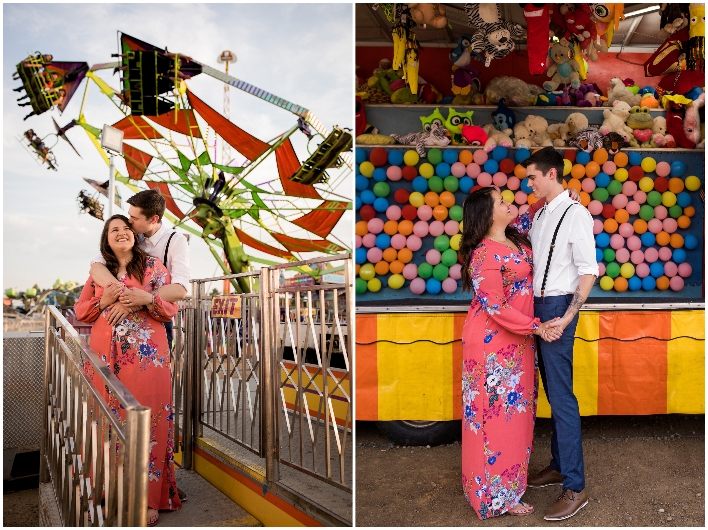 carnival engagement photography inspiration in Longmont Colorado 