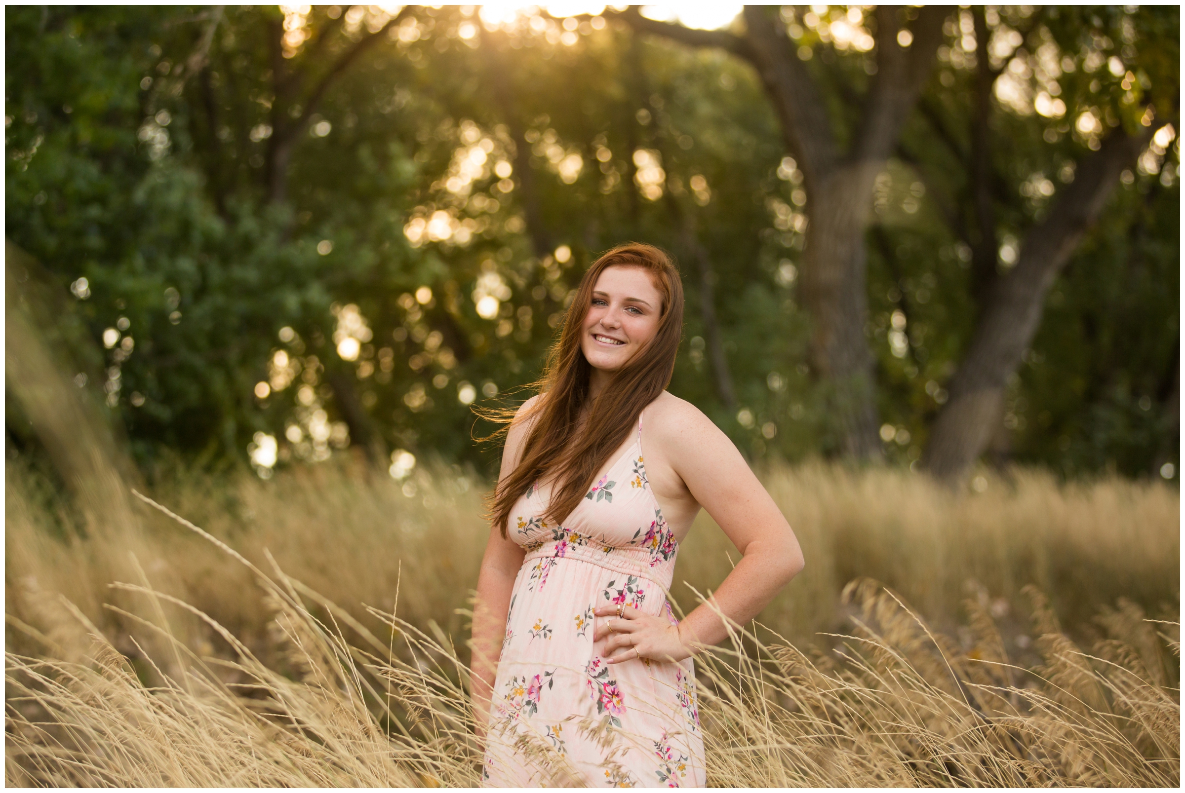 Longmont Colorado senior pictures at Golden Pond Nature Area 