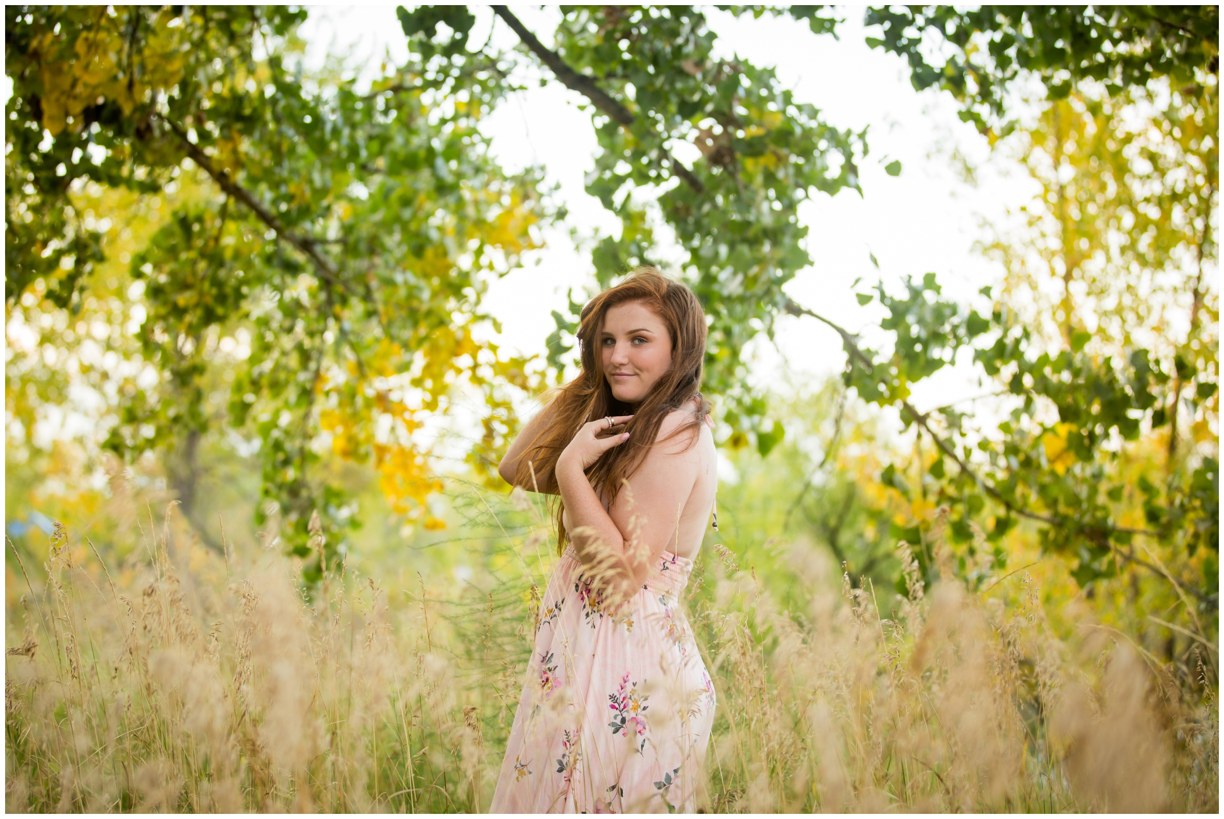 Longmont High senior photos at softball fields and Golden Ponds by Colorado portrait photographer Plum Pretty Photography