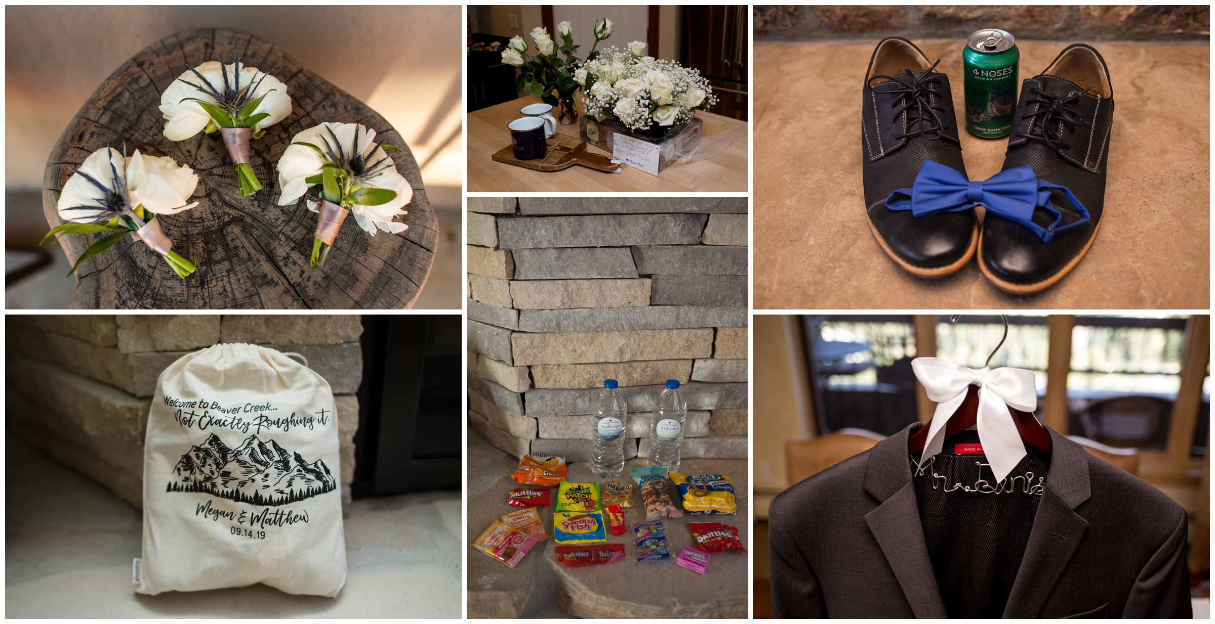mountain wedding welcome kit for guests 