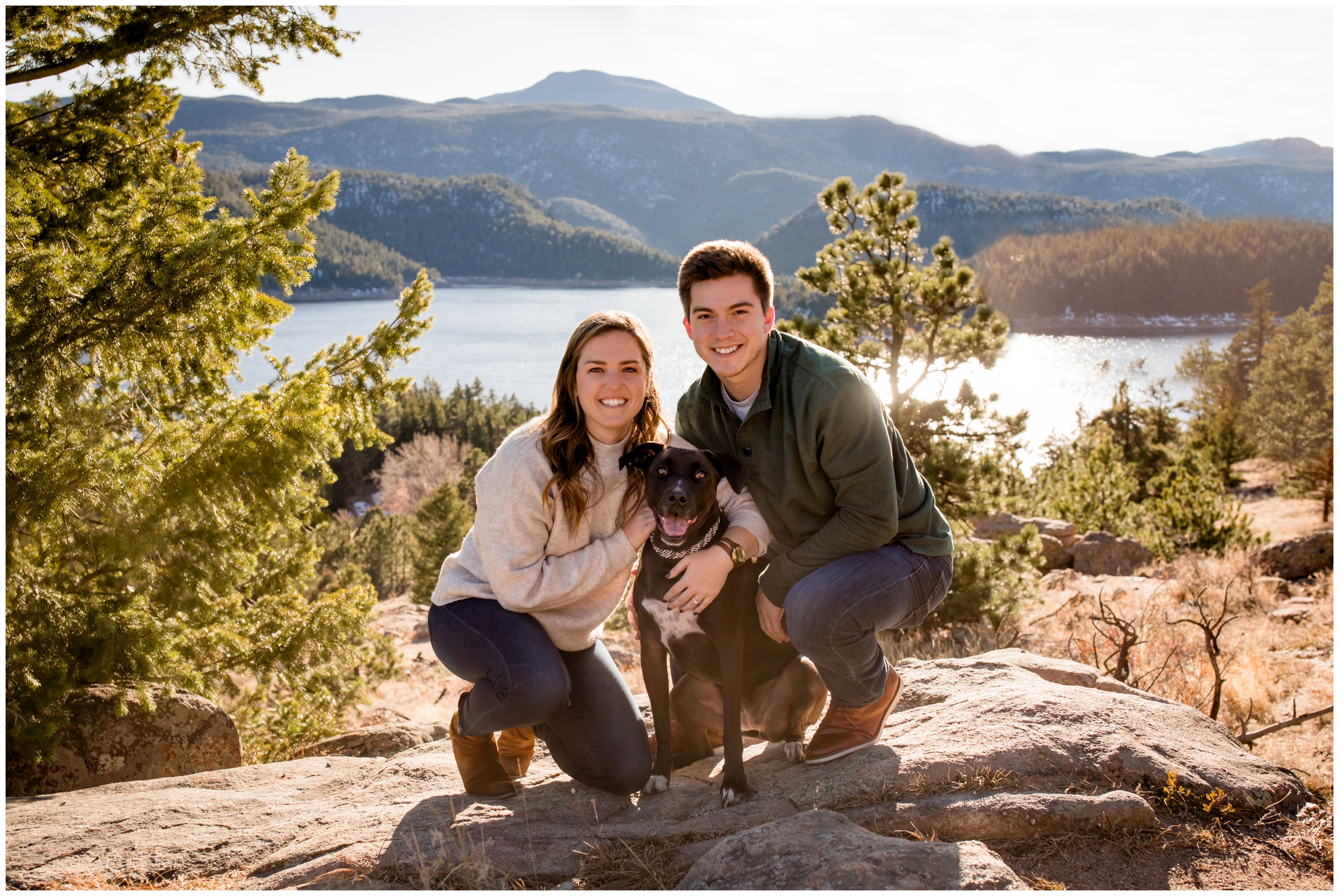 engagement photos with dogs inspiration in Boulder Colorado 