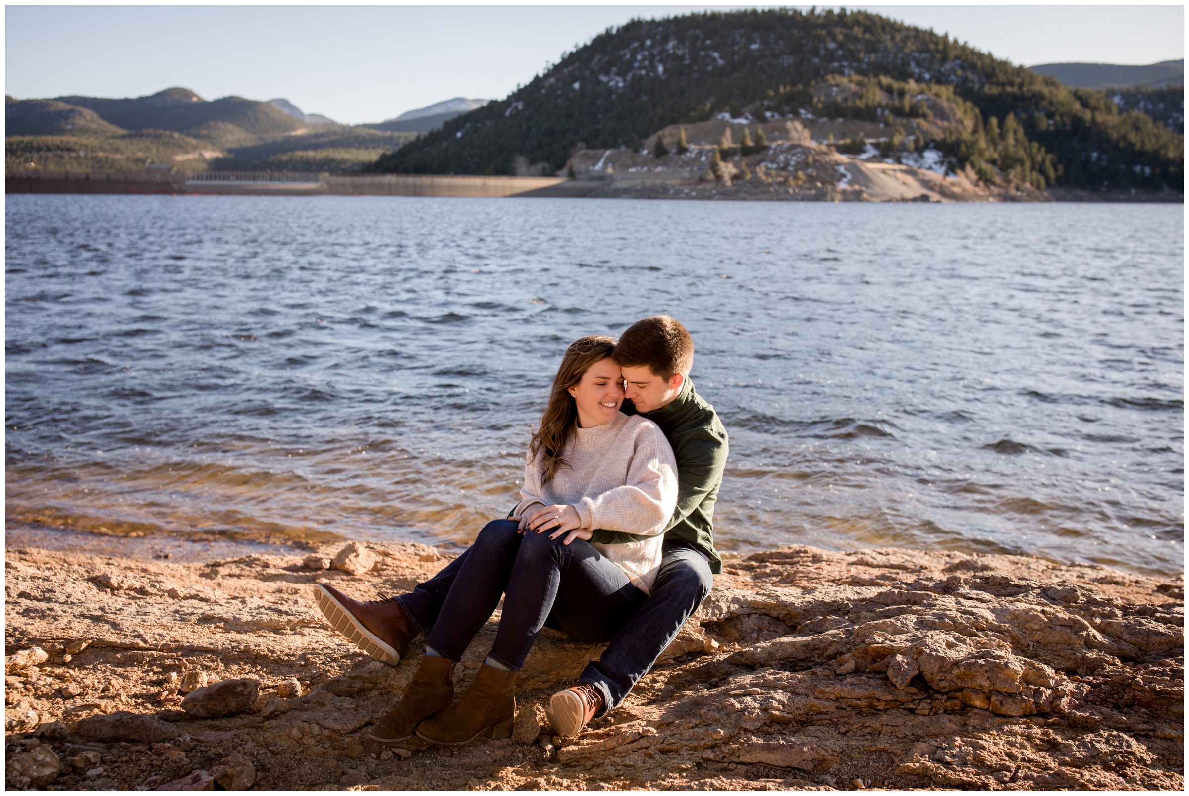 Gross Reservoir Boulder Colorado engagement photos by Plum Pretty Photography 
