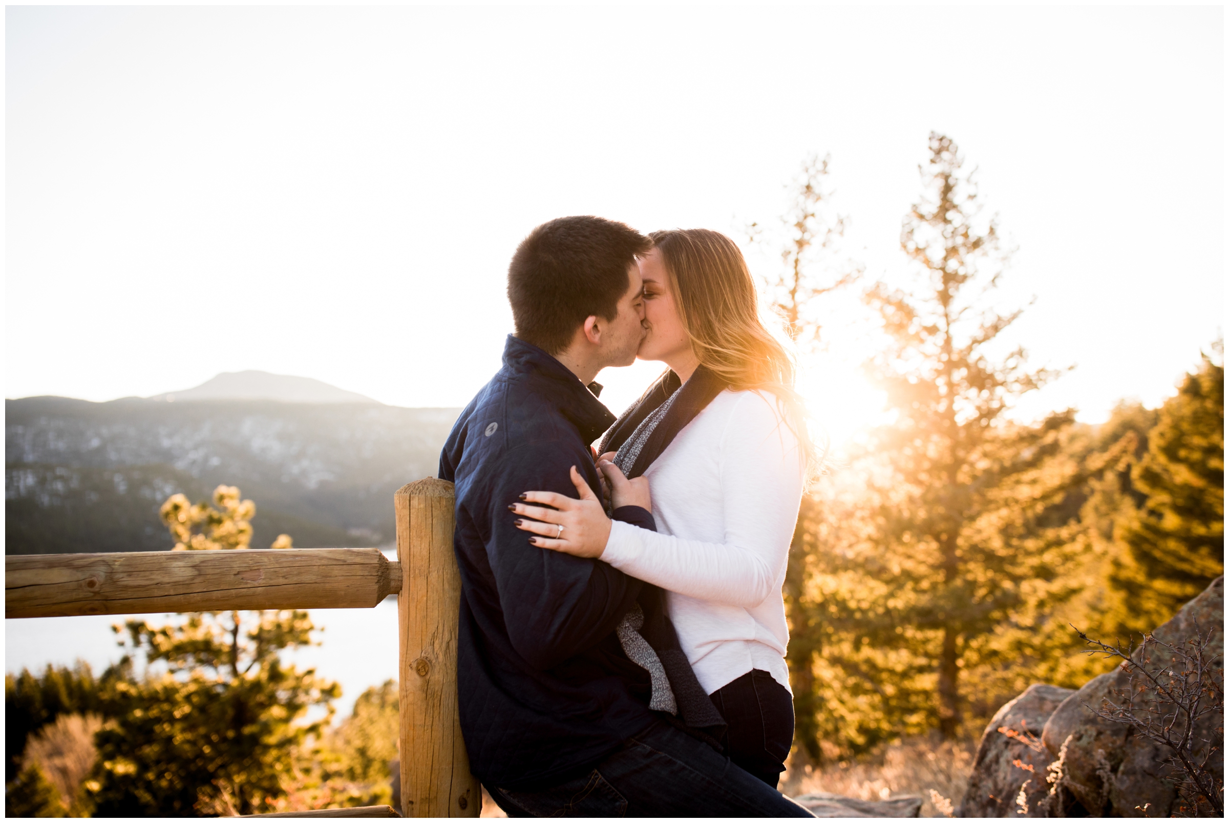 golden hour sunny engagement photography inspiration in Boulder Colorado 
