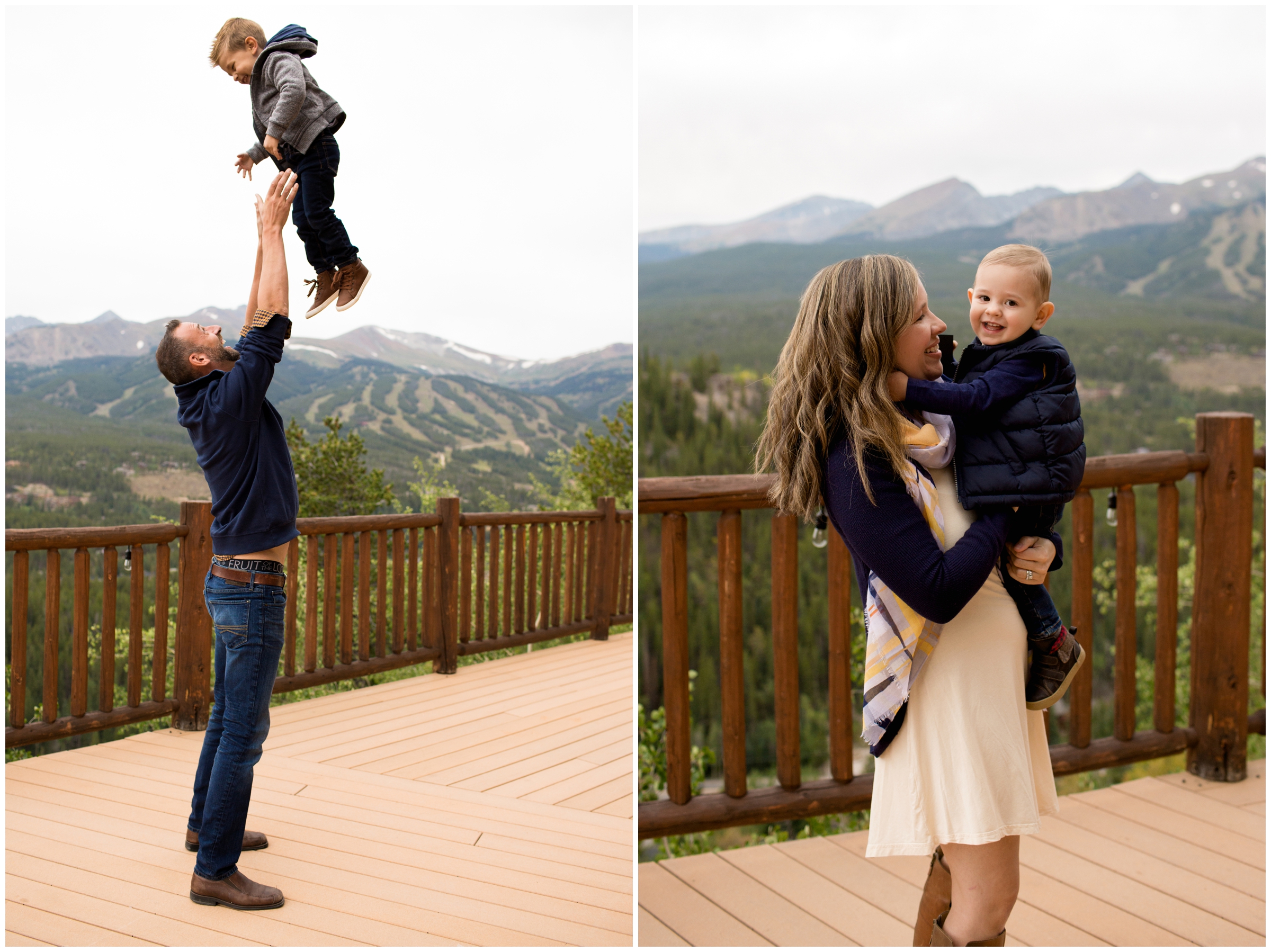 candid family photographs at the Lodge at Breckenridge Colorado 