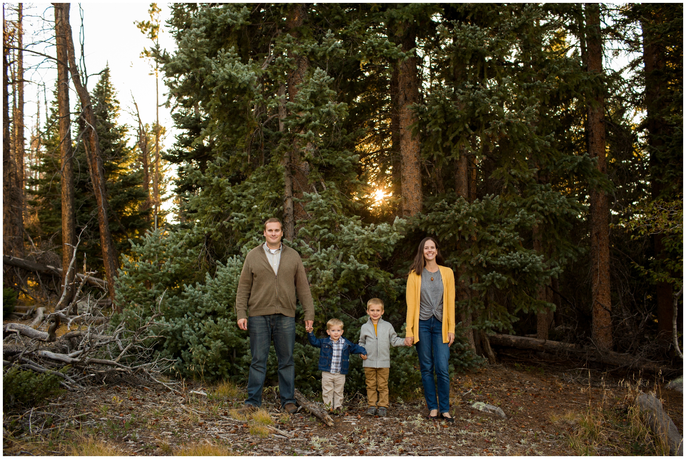 Estes Park family photography at Sprague Lake in Rocky Mountain National Park by Colorado portrait photographer Plum Pretty Photography