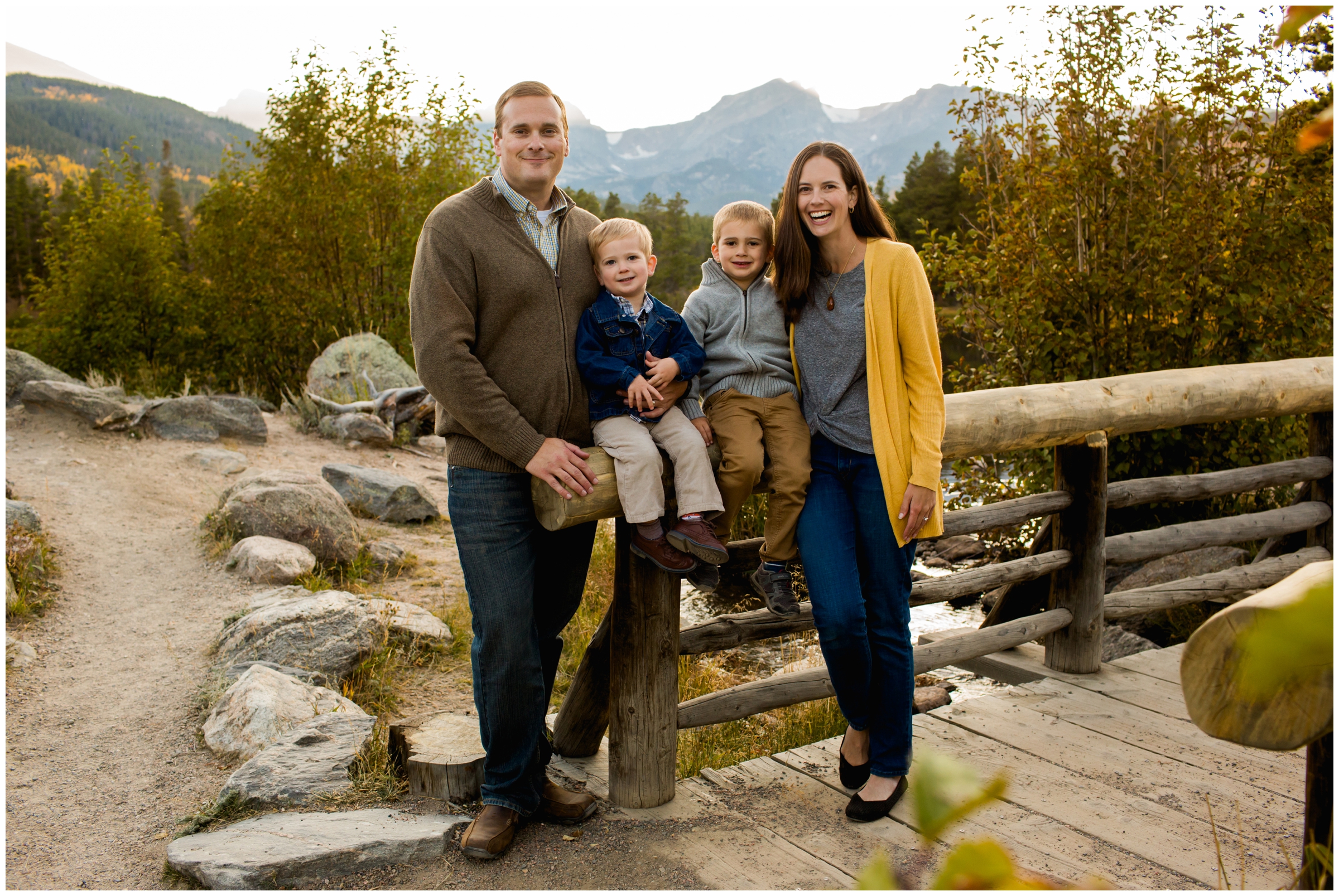 Estes Park Colorado family photos in Rocky Mountain National Park 