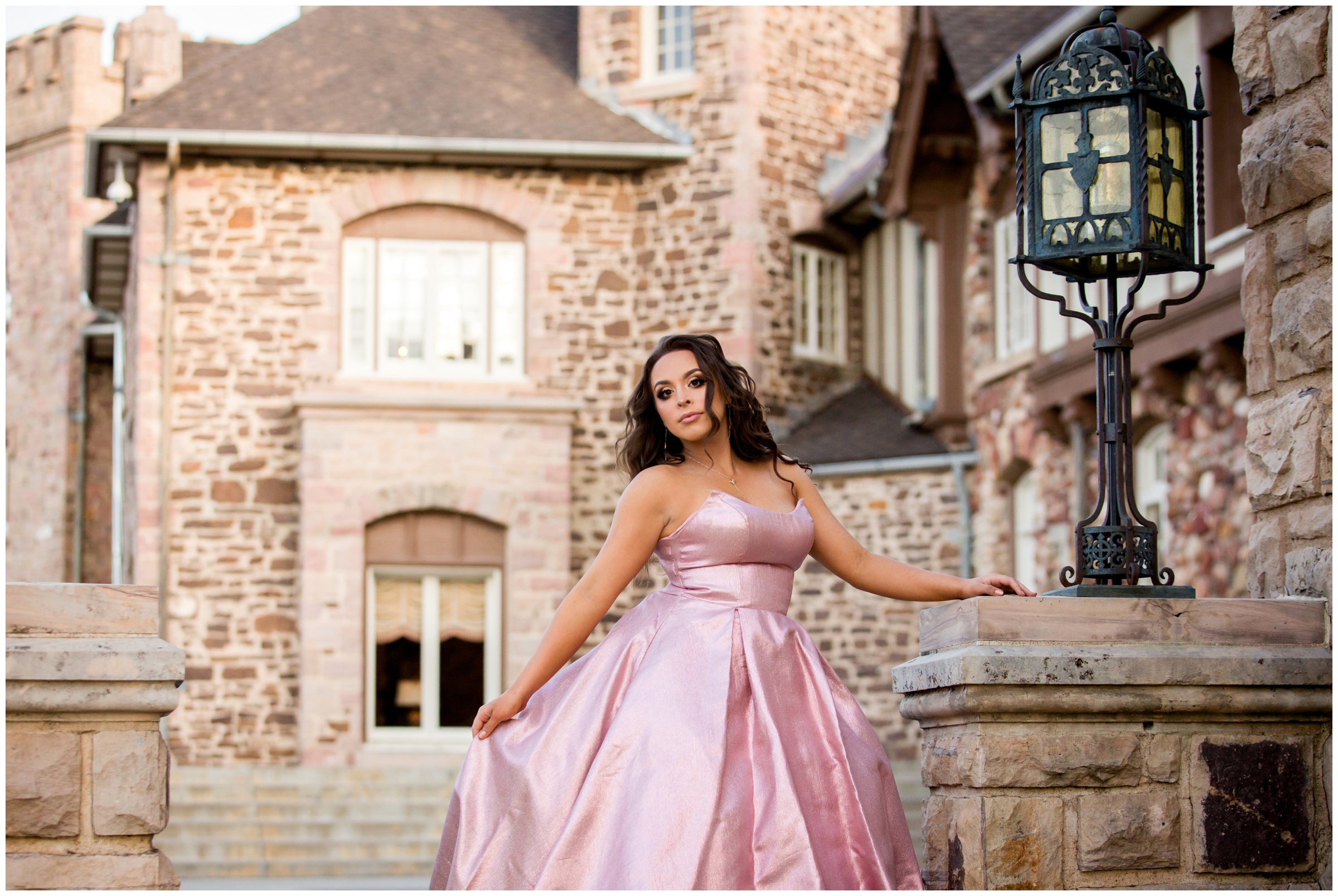 prom dress photo shoot by Highlands Ranch photographer Plum Pretty Photography 