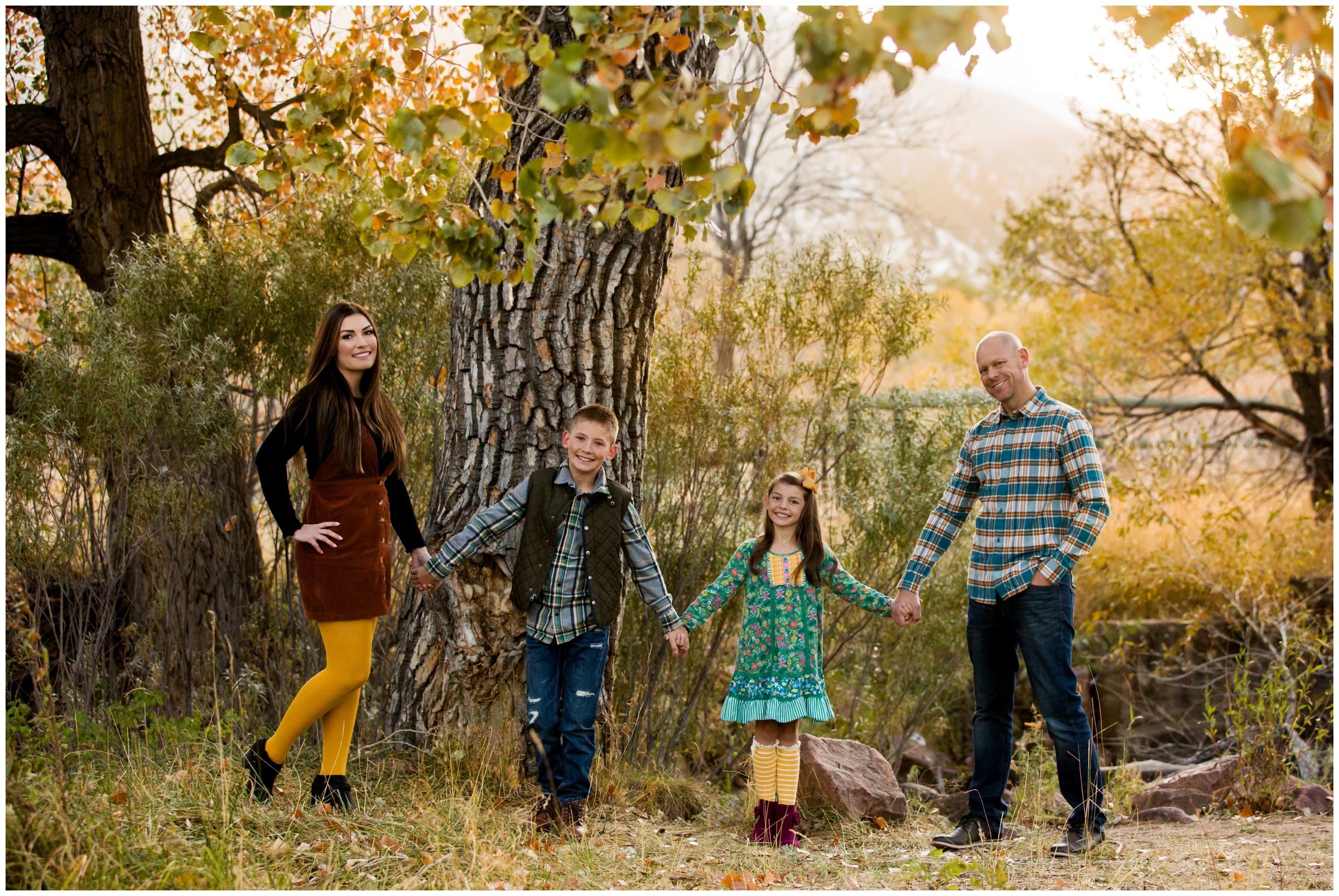 fall family mini sessions at South Mesa Trail in Boulder Colorado 