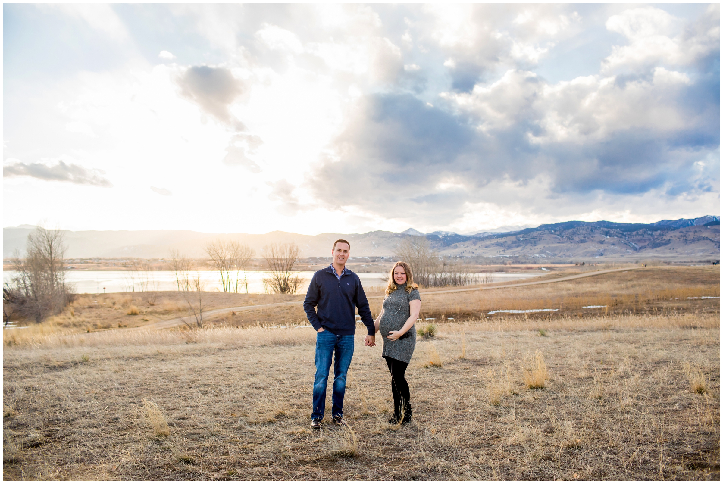 Boulder maternity pictures at Coot Lake by Colorado portrait photographer Plum Pretty Photography