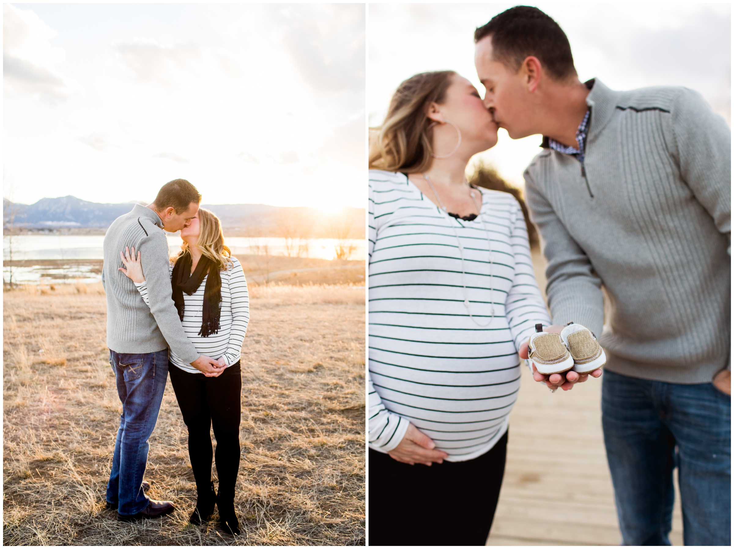 Boulder maternity pictures at Coot Lake by Colorado portrait photographer Plum Pretty Photography