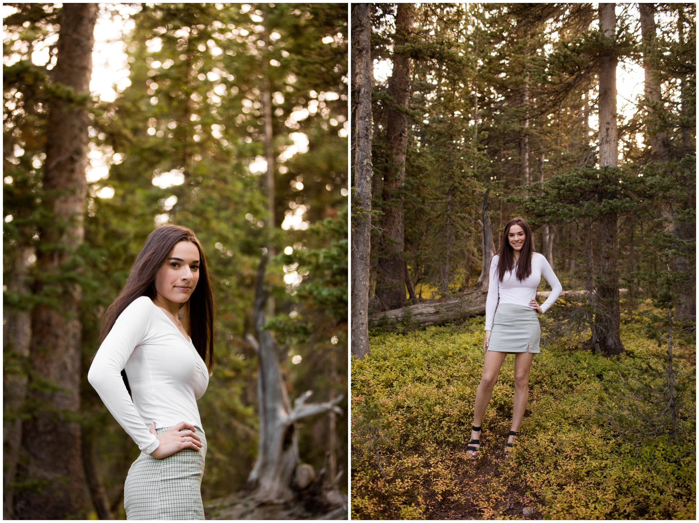 forest senior photography inspiration at Brainard Lake Colorado 