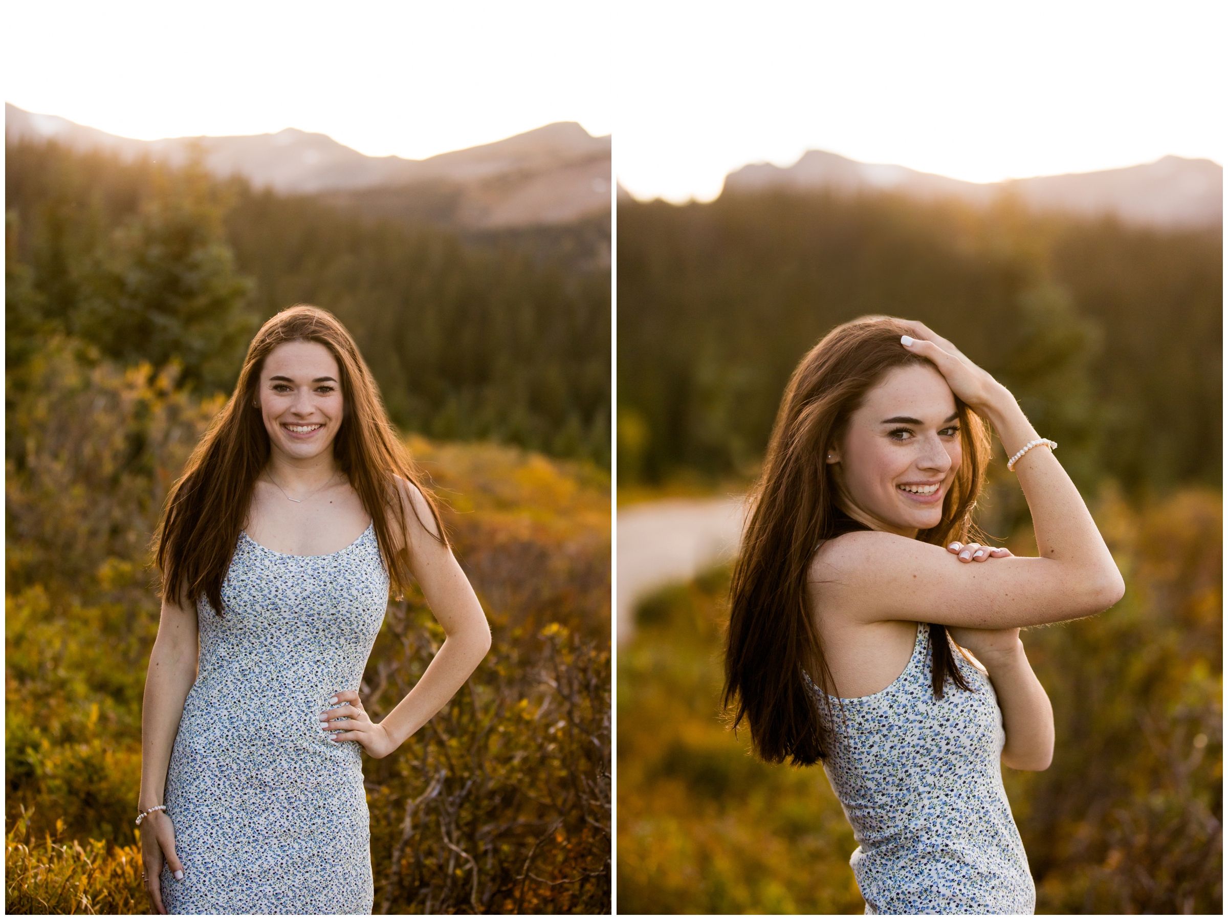Colorado mountain senior photography during fall at Brainard Lake by Northern CO portrait photographer Plum Pretty Photography