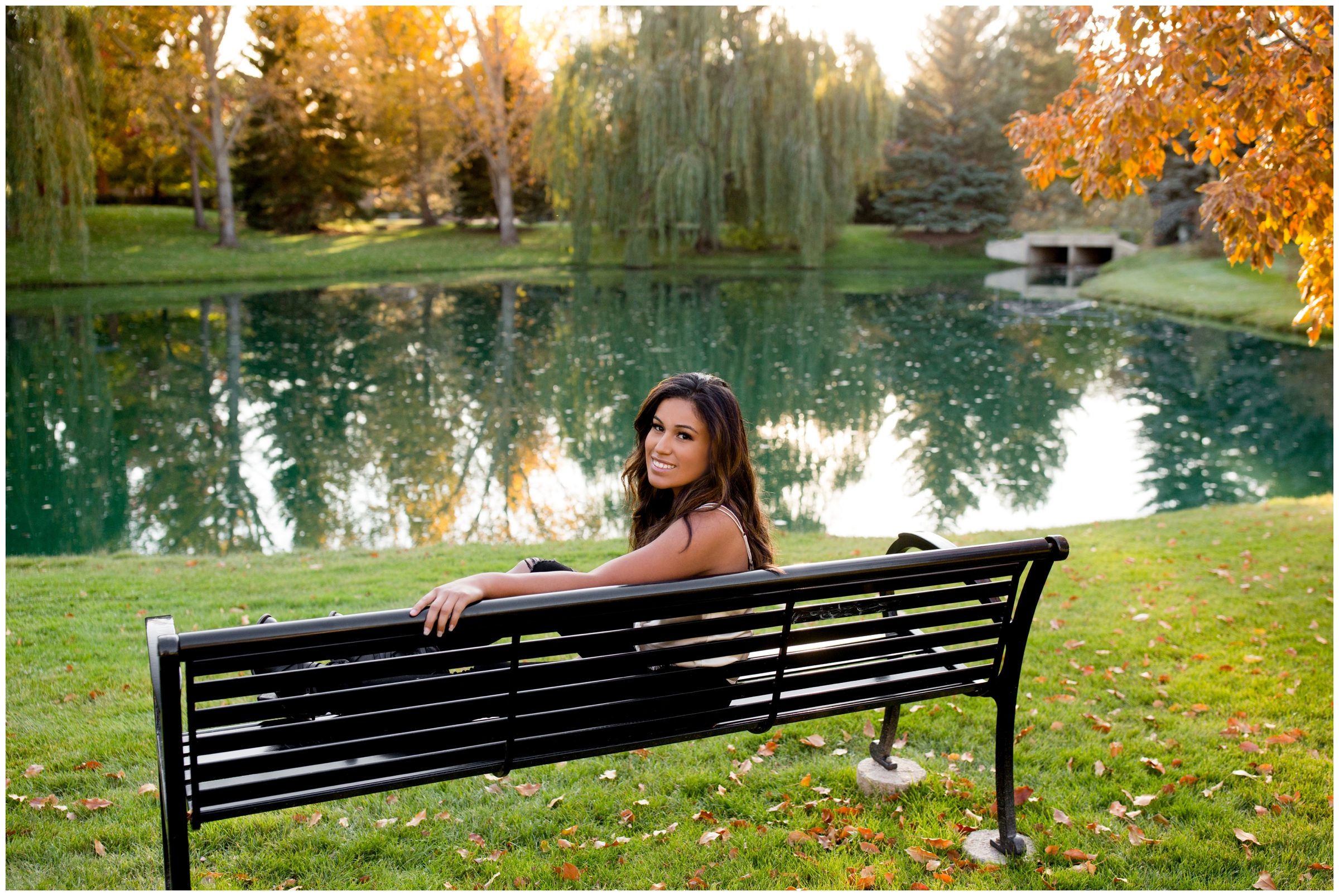 Frederick High senior photography during fall by Colorado portrait photographer Plum Pretty Photography