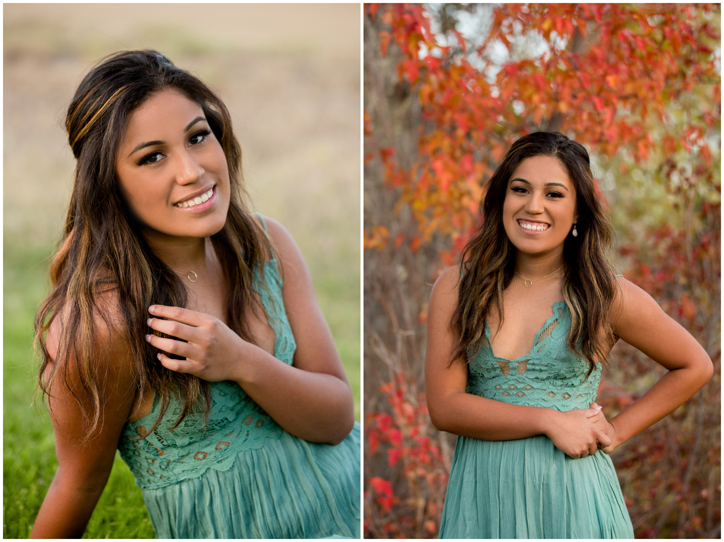 Frederick High senior photography during fall by Colorado portrait photographer Plum Pretty Photography