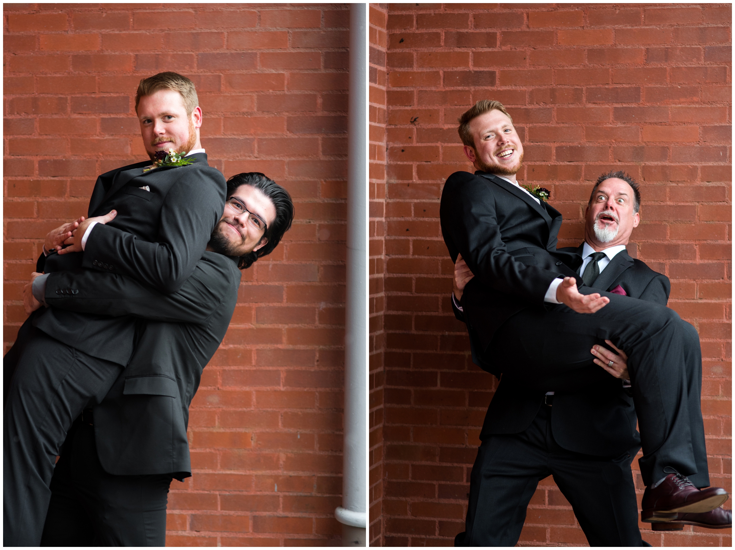 funny groomsmen photos in Colorado 