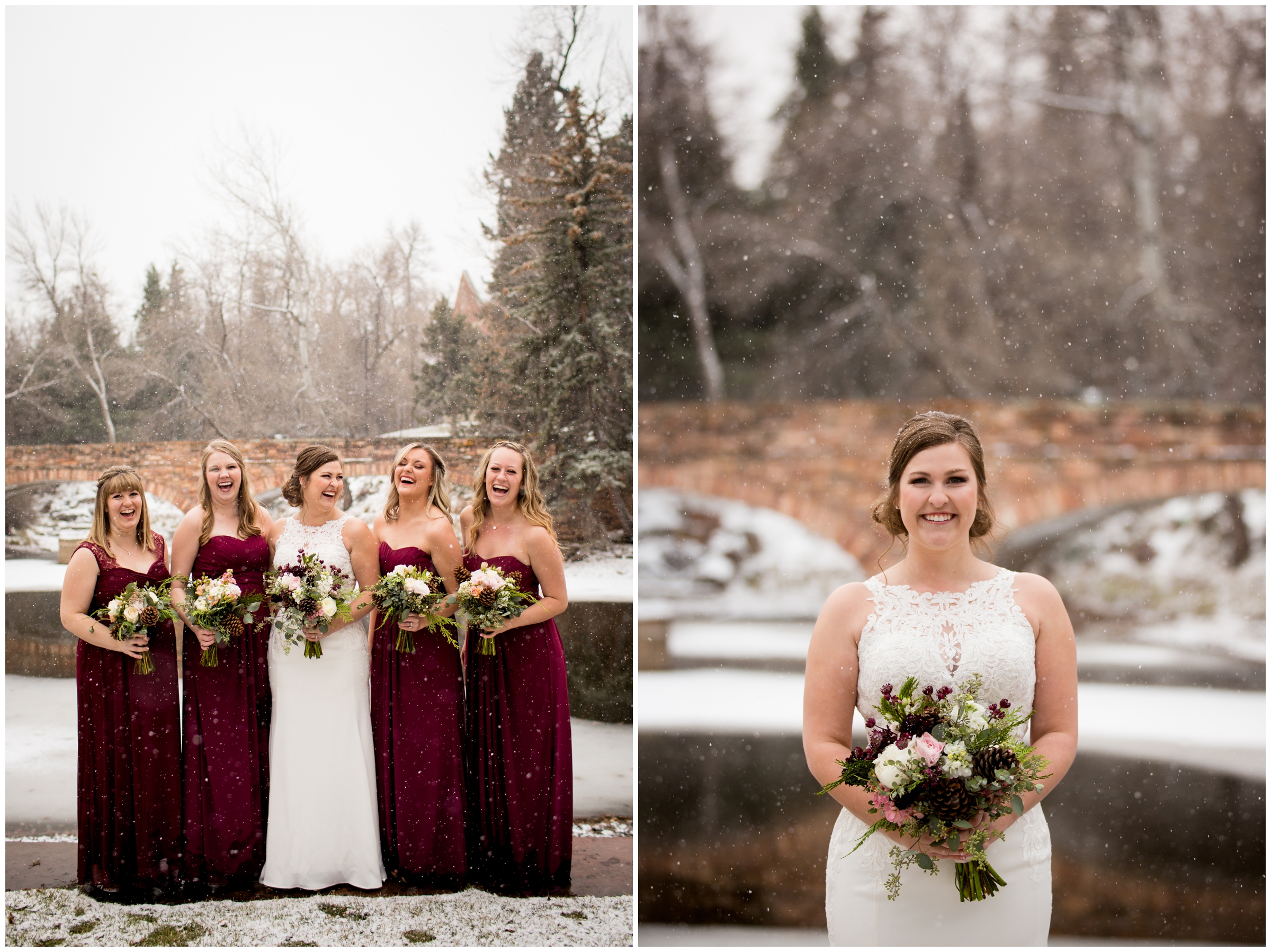 snowy wedding pictures inspiration in Boulder Colorado