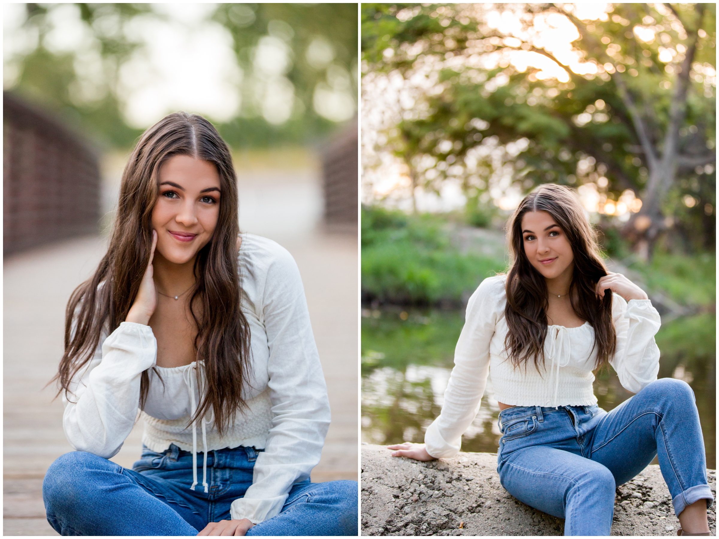 Erie High senior photography at Golden Ponds in Longmont by Colorado portrait photographer Plum Pretty Photography