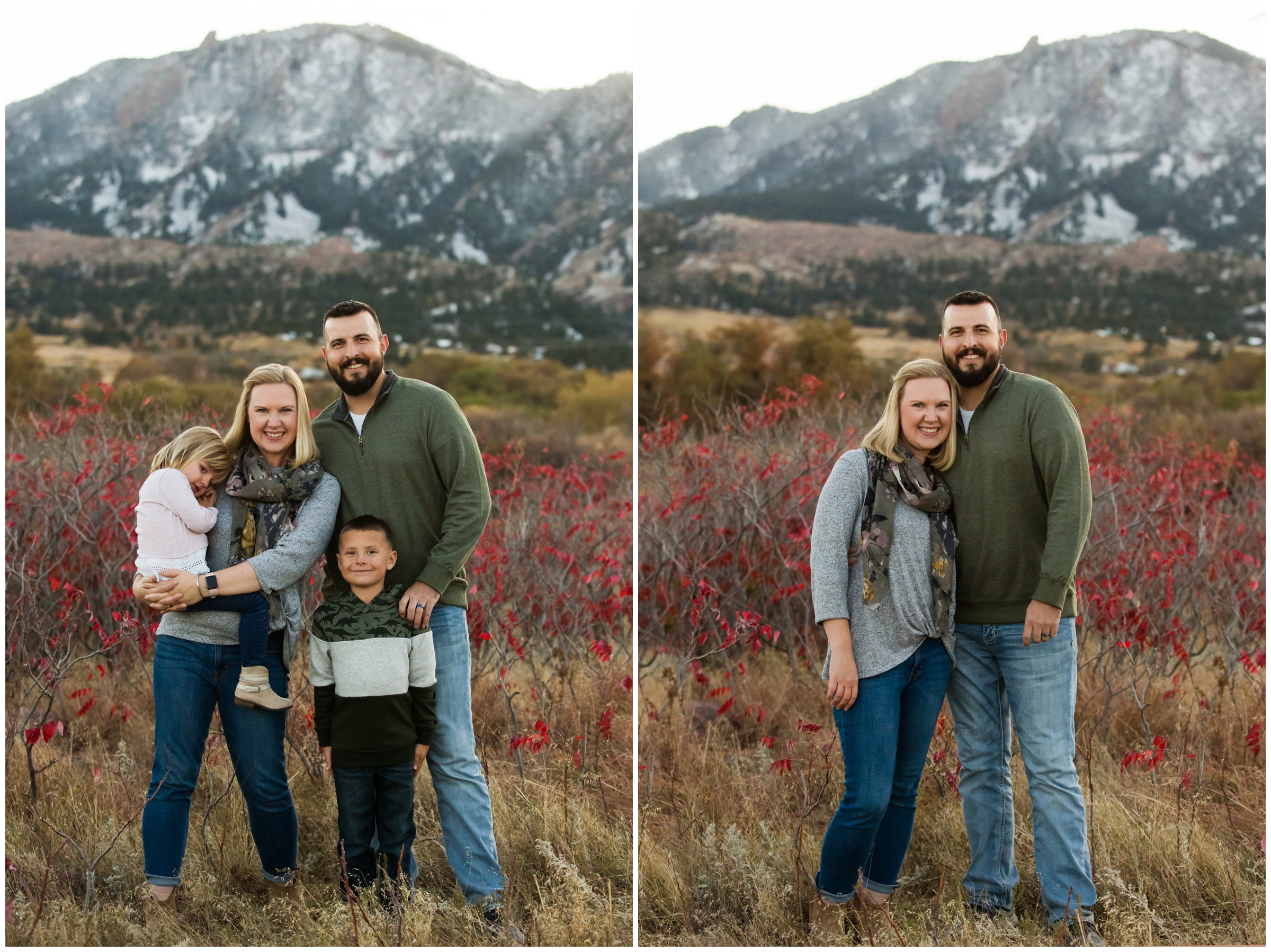 mountain family pictures at South Mesa trail Boulder