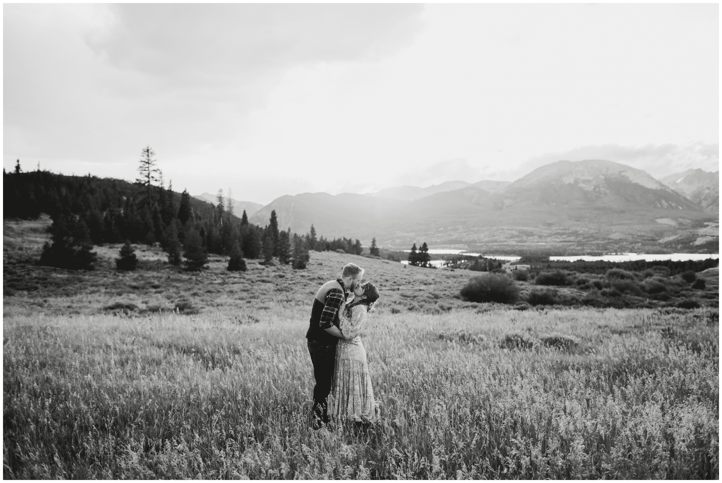 Fall Breckenridge Colorado engagement photos at Sapphire Point and Windy Point Campground by mountain photographer Plum Pretty Photography