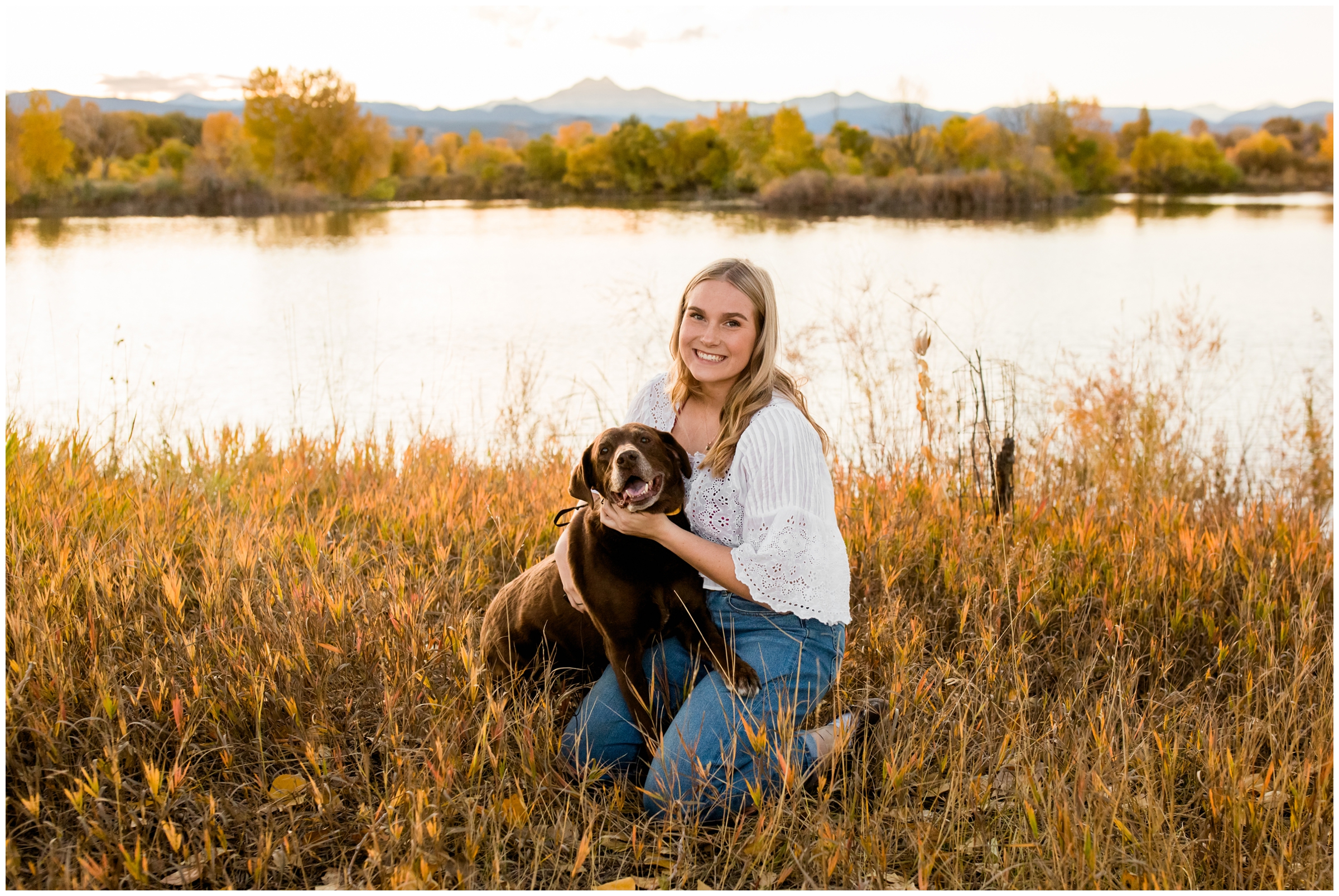 senior photos with your dog by Colorado photographer Plum Pretty Photos 