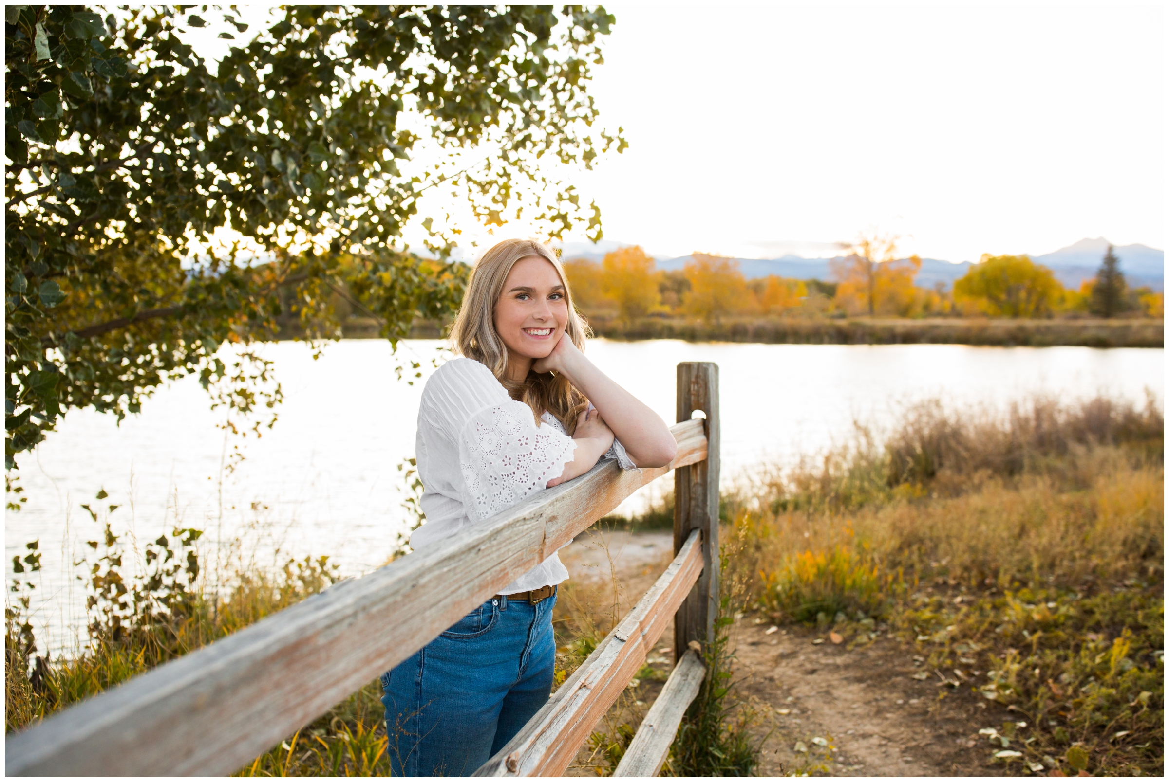 Longmont CO senior portraits at Golden Ponds by Colorado photographer Plum Pretty Photography
