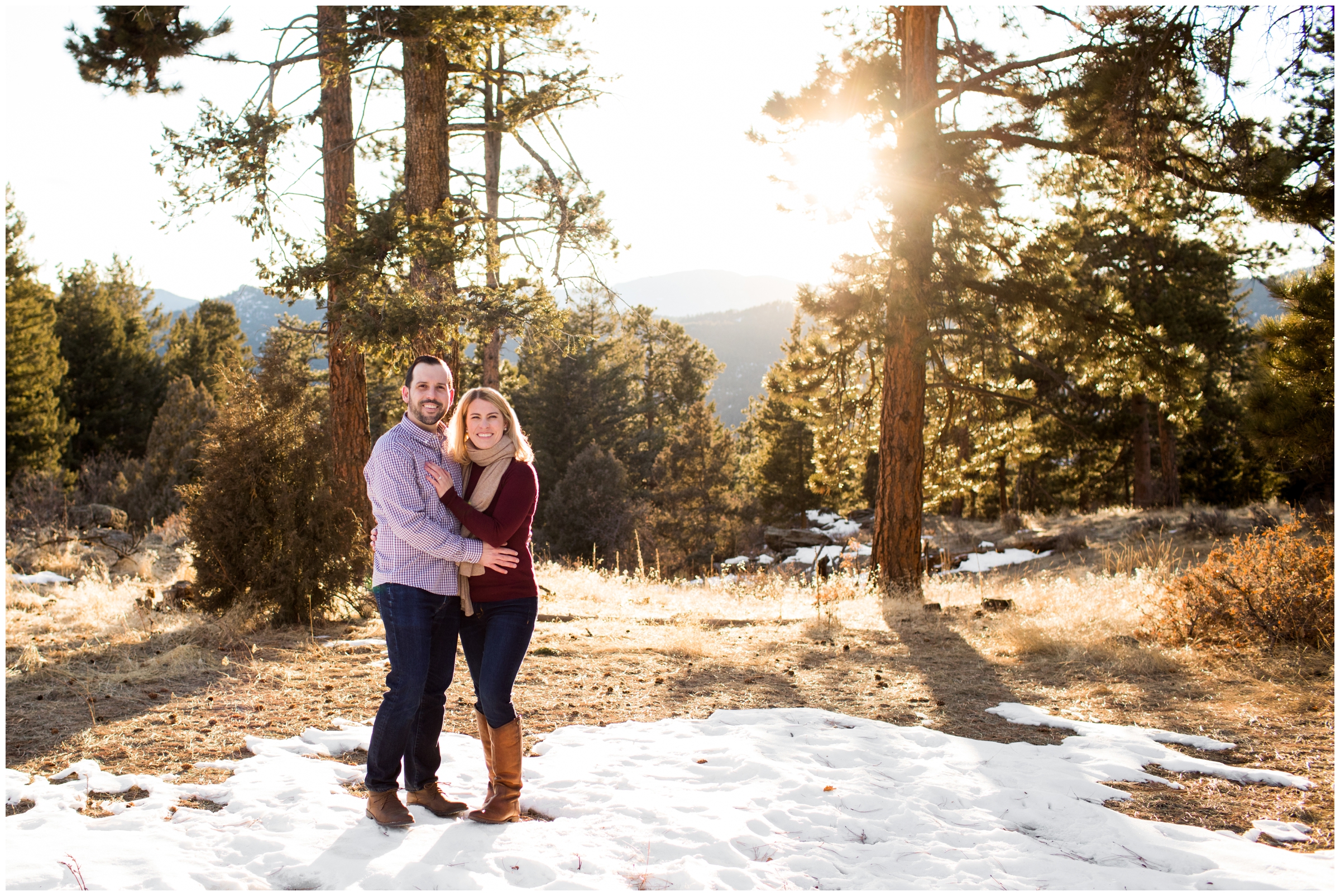 Mount Falcon engagement photos by Colorado wedding photographer Plum Pretty Photography