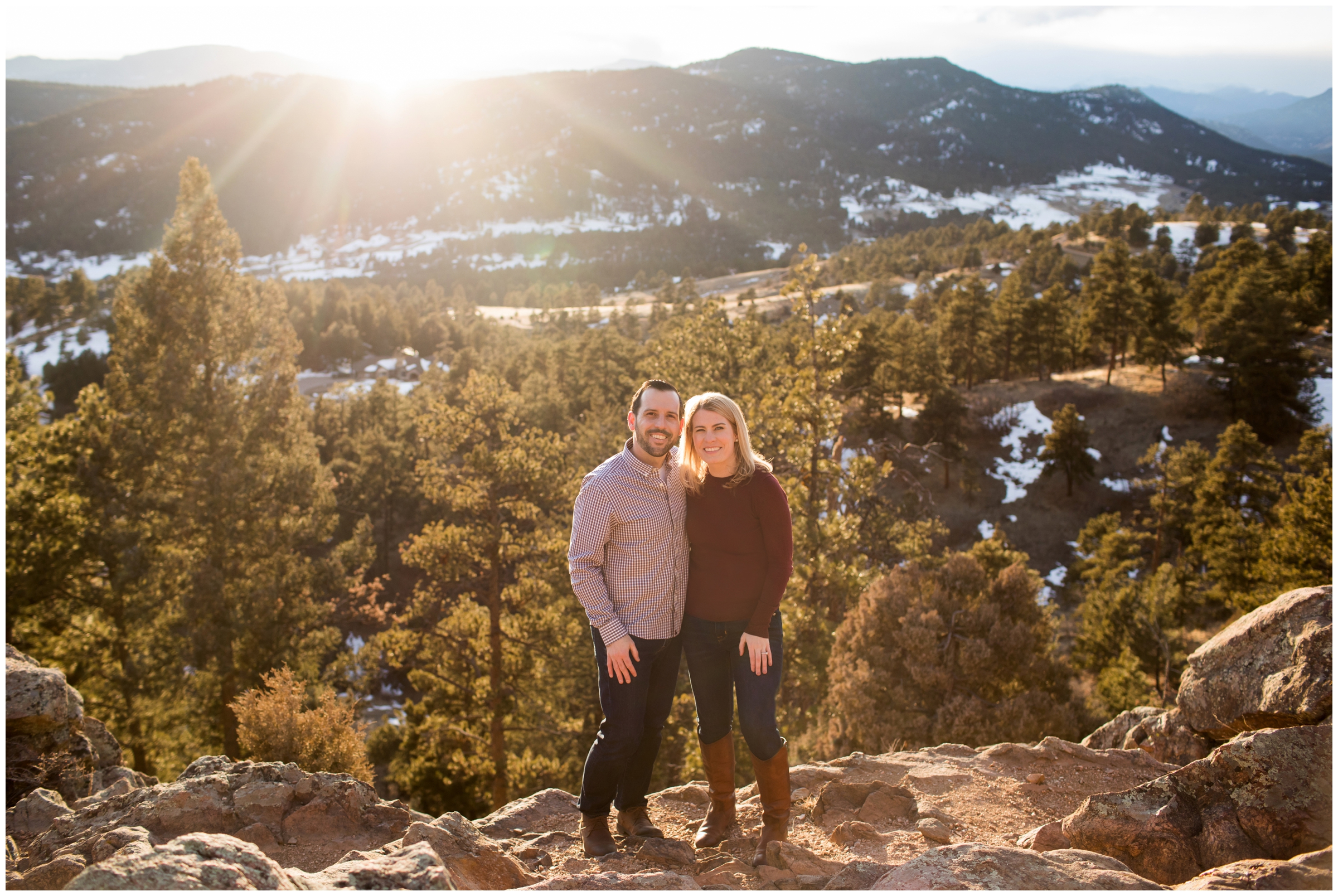 Mount Falcon engagement photos by Colorado wedding photographer Plum Pretty Photography