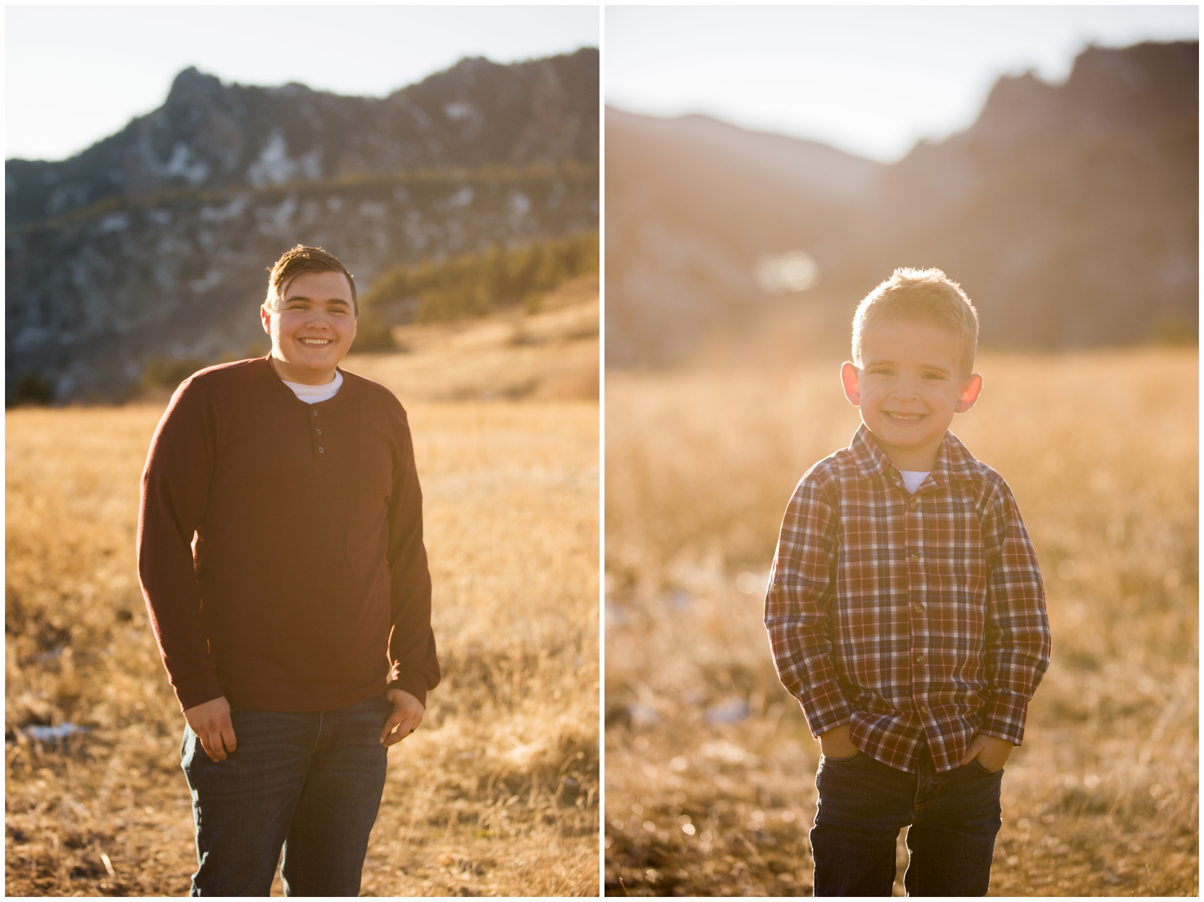 sunny family photos at South Mesa in Boulder Colorado 