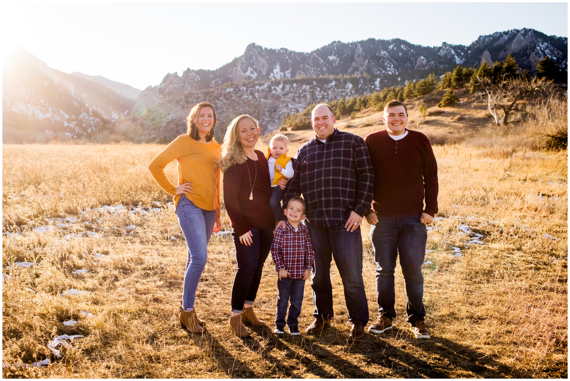 Boulder family photography inspiration at South Mesa Trail by Colorado portrait photographer Plum Pretty Photography