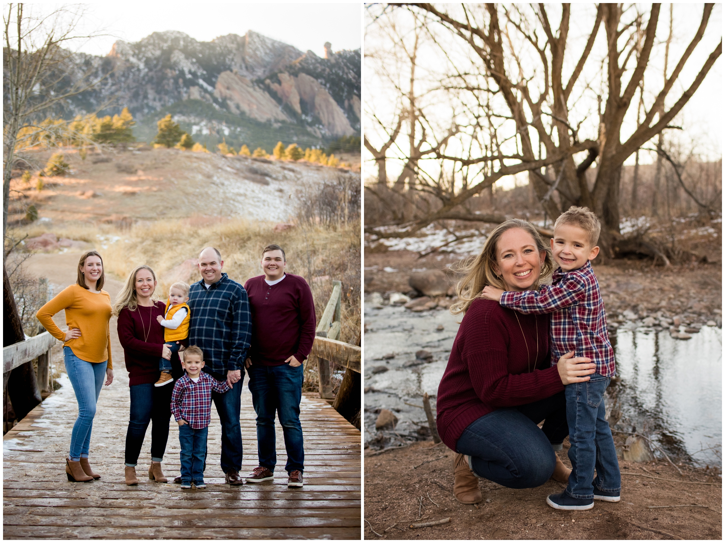 Boulder family photography inspiration at South Mesa Trail by Colorado portrait photographer Plum Pretty Photography