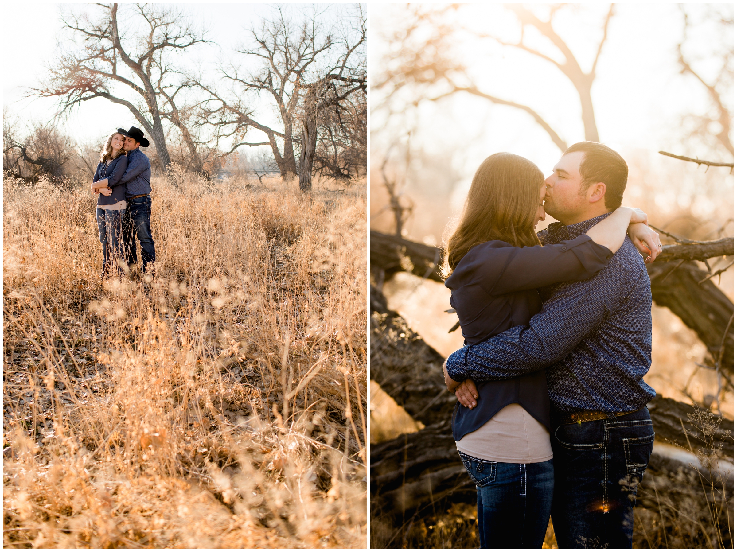 Rustic Colorado engagement photos in Kersey, CO by wedding and portrait photographer Plum Pretty Photography