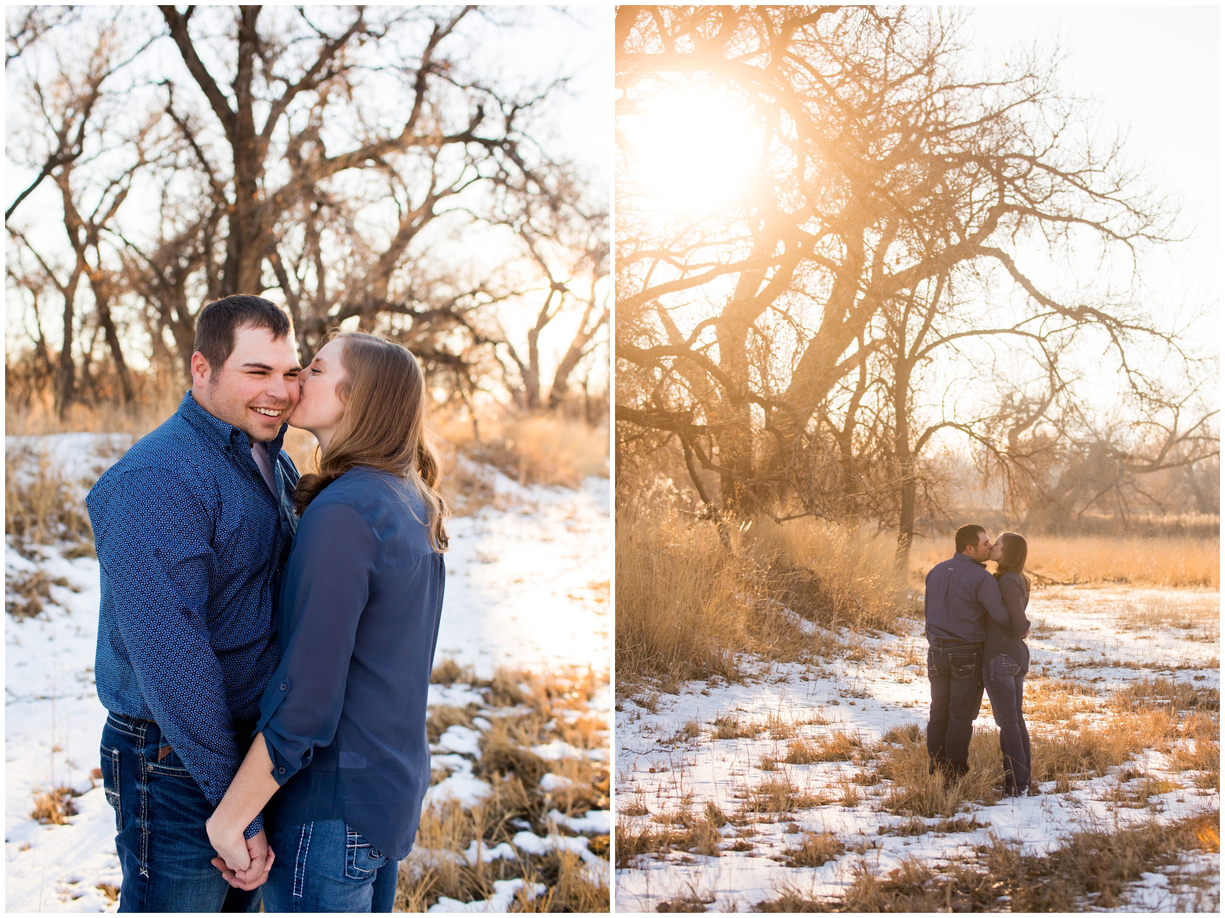 Rustic Colorado engagement photos in Kersey, CO by wedding and portrait photographer Plum Pretty Photography
