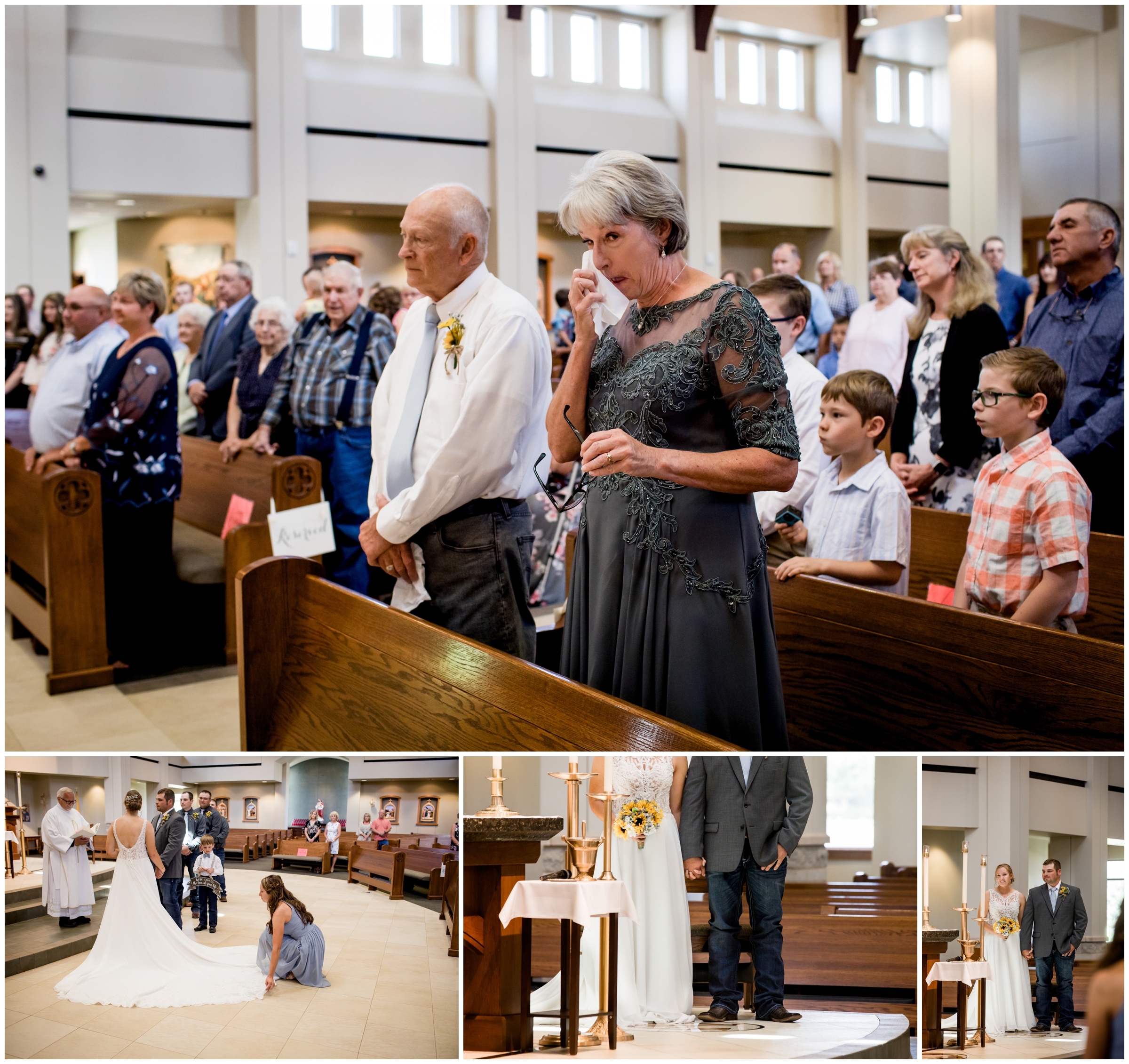 Our Lady of the Valley Windsor Colorado church wedding ceremony photos by Plum Pretty Photo 