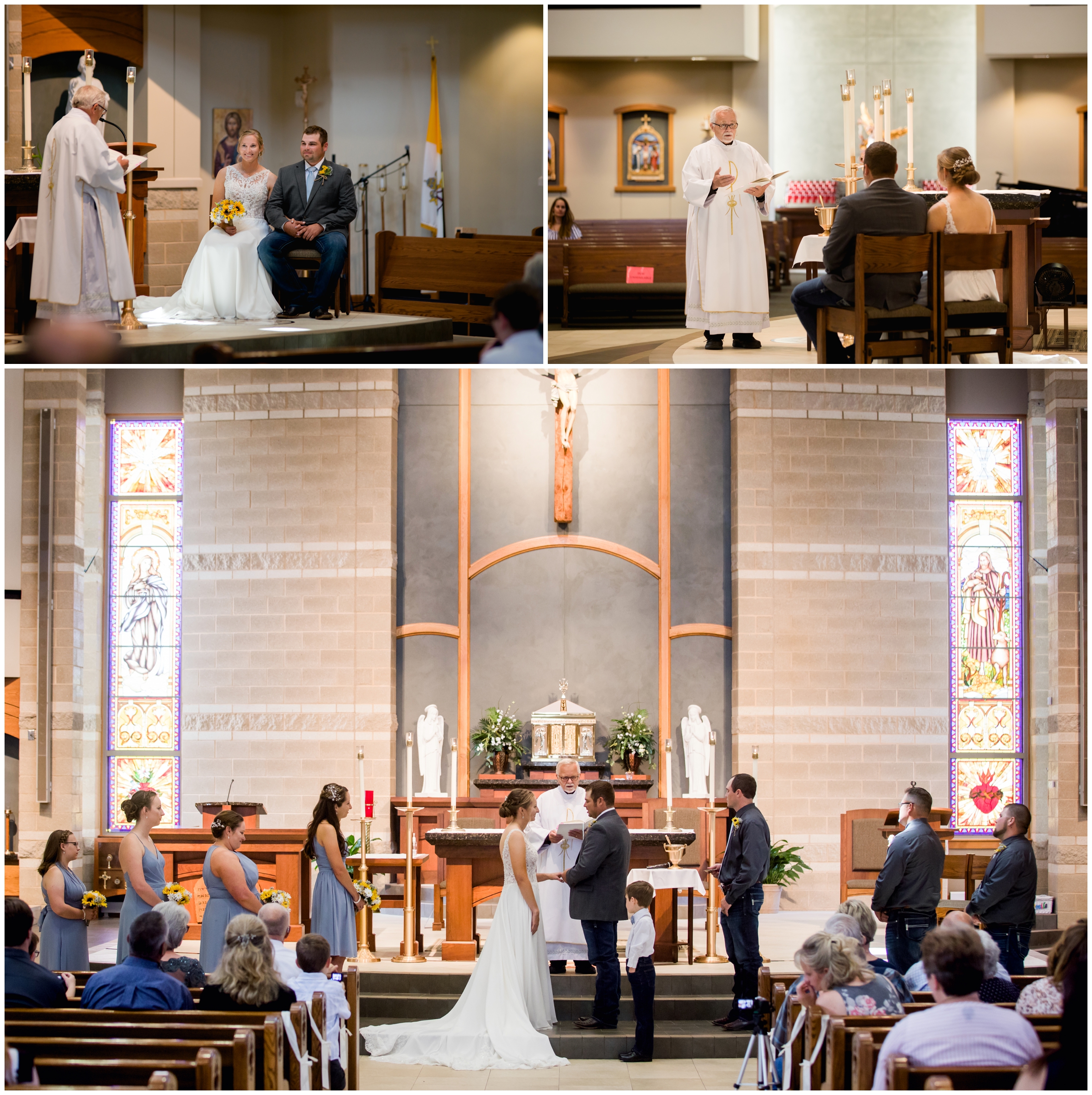 Windsor Colorado catholic church wedding ceremony inspiration 