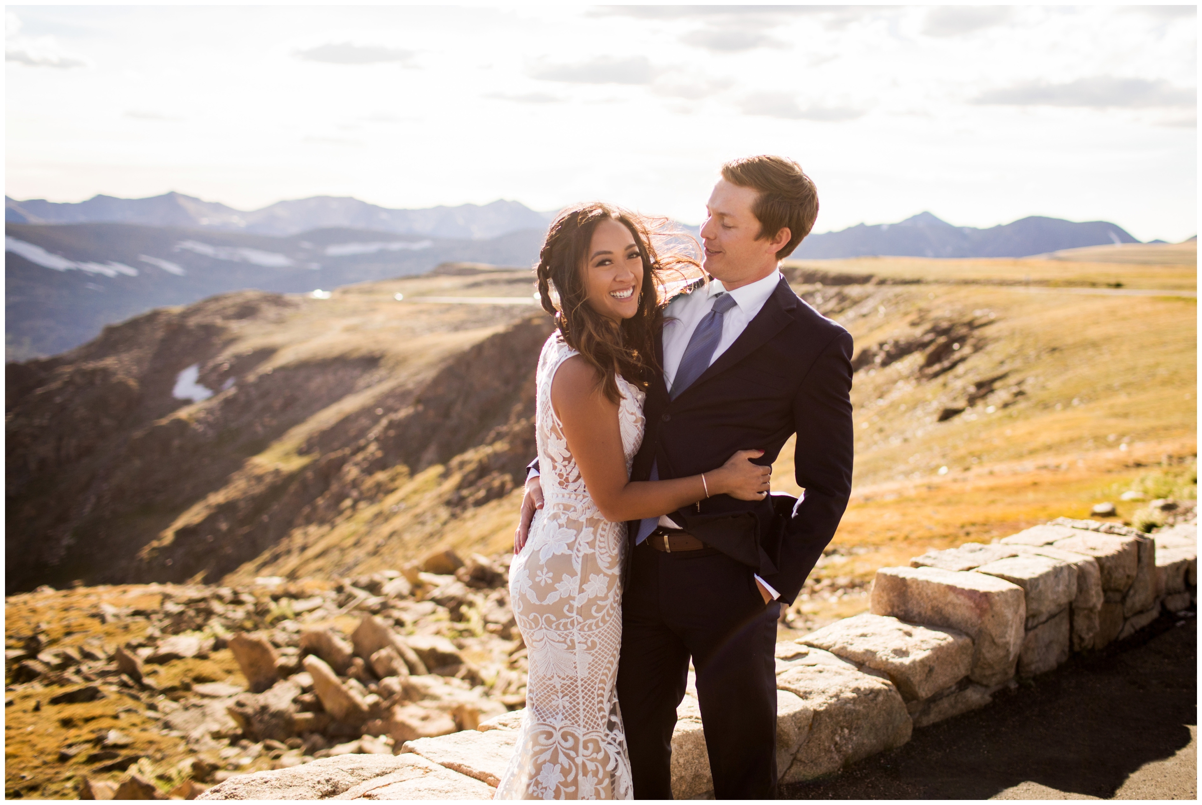 Rocky Mountain National Park elopement photos by Estes Park wedding and portrait photographer Plum Pretty Photography