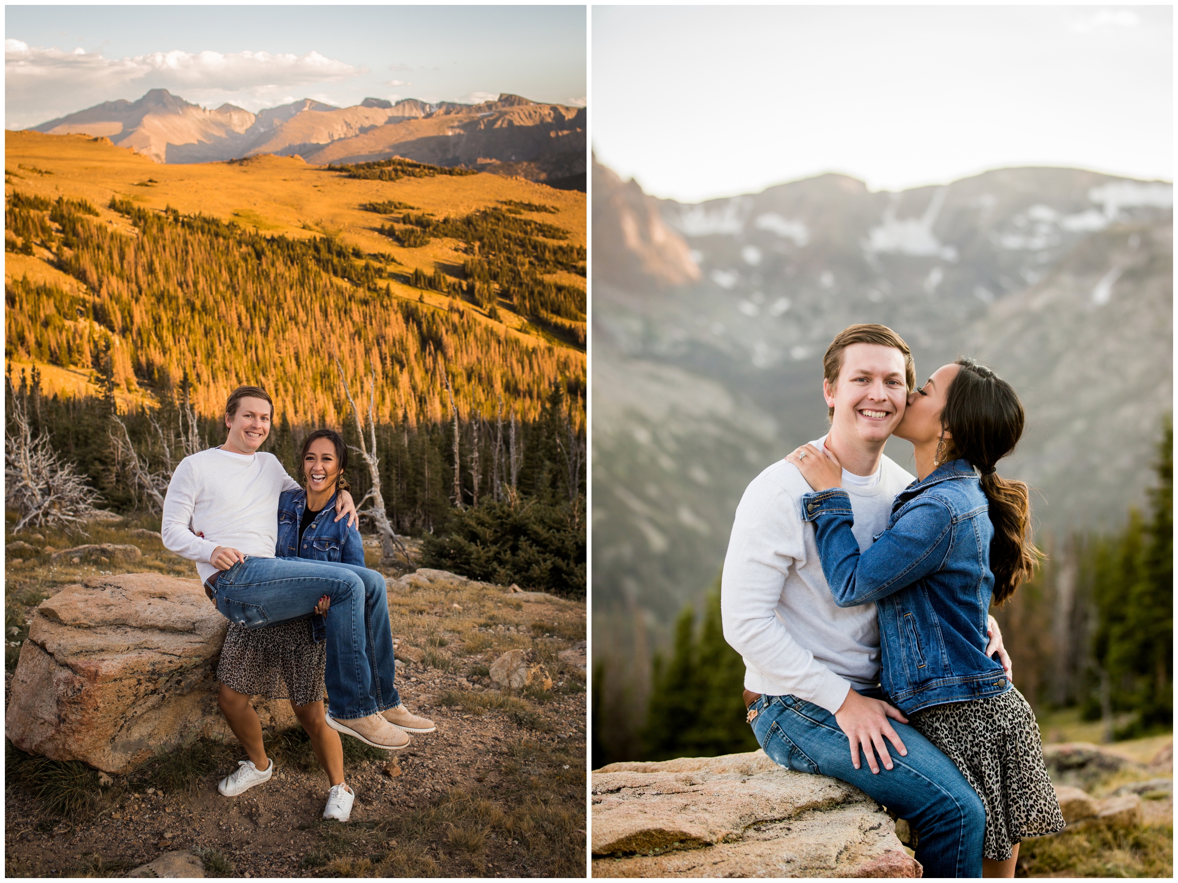 Rocky Mountain National Park anniversary couples photos by Estes Park engagement photographer Plum Pretty Photography