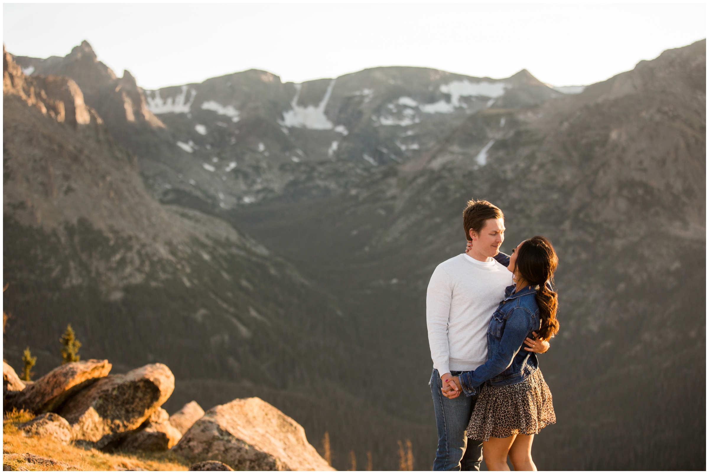 Trail Ridge Road engagement photos in Estes Park Colorado