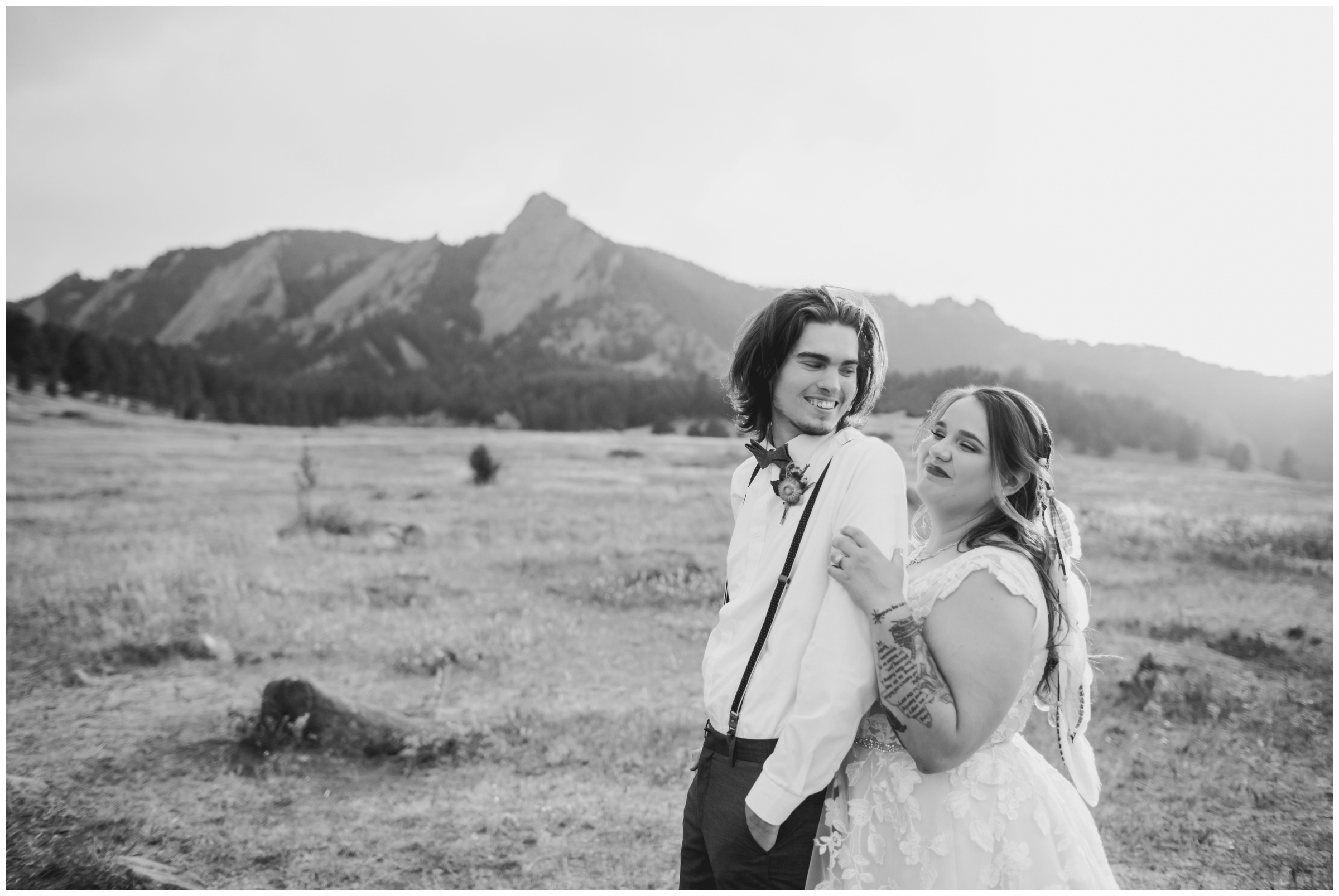 Boulder flatirons elopement inspiration by Plum Pretty Photography 