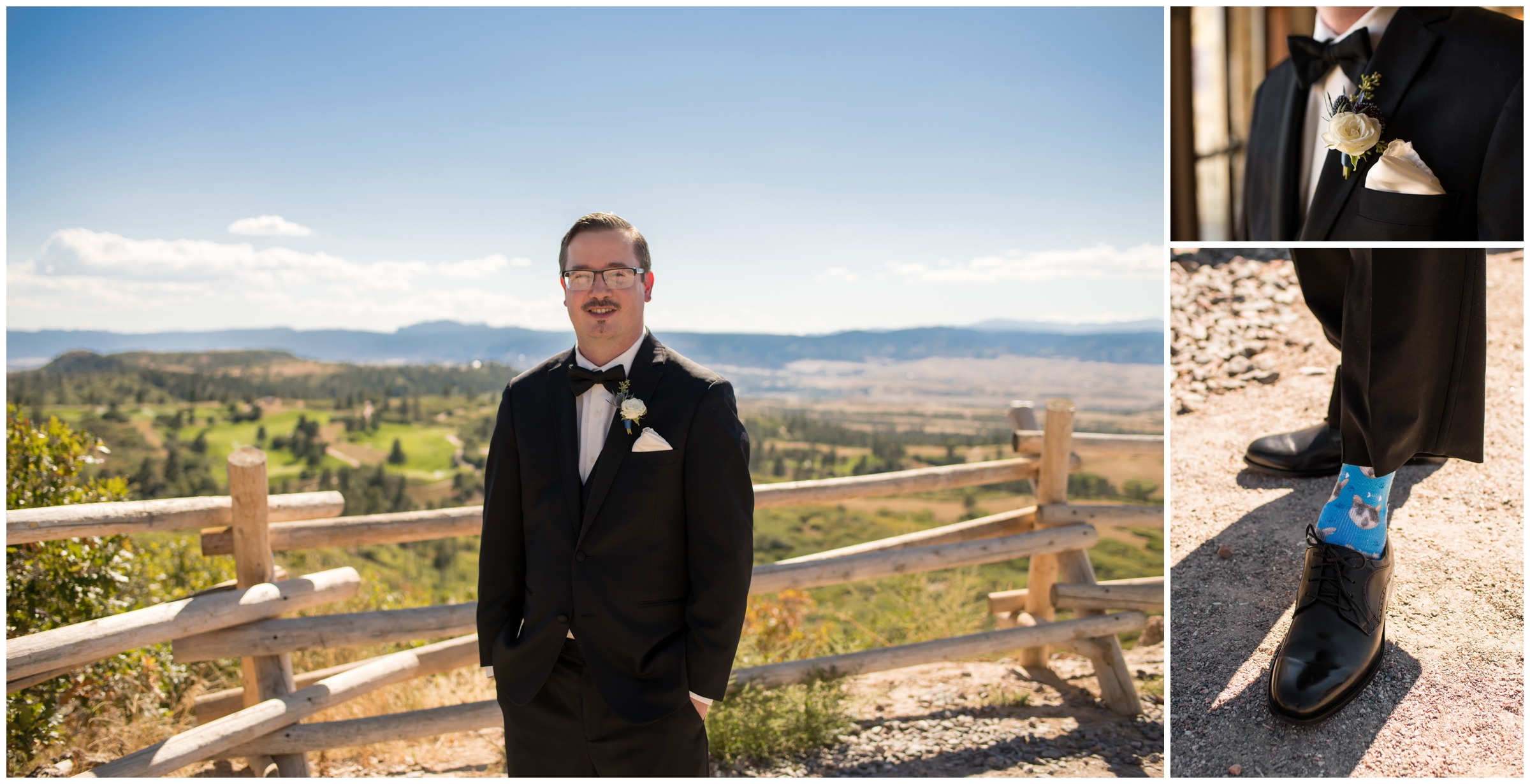 Colorado groom posing at Daniels Park Sedalia 