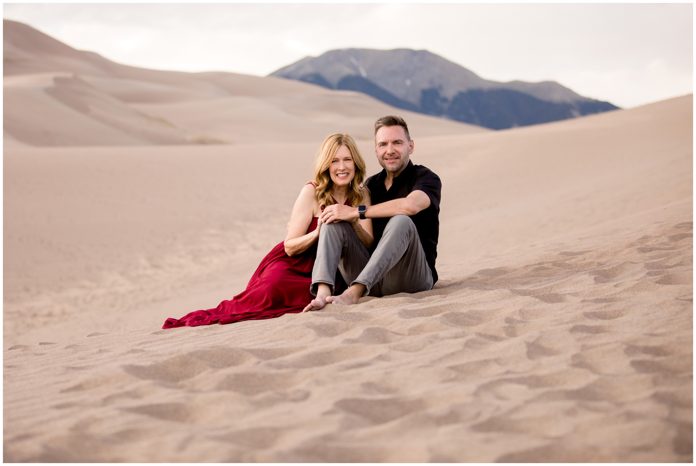 Sand Dunes Colorado portraits by CO couples and engagement photographer Plum Pretty Photography