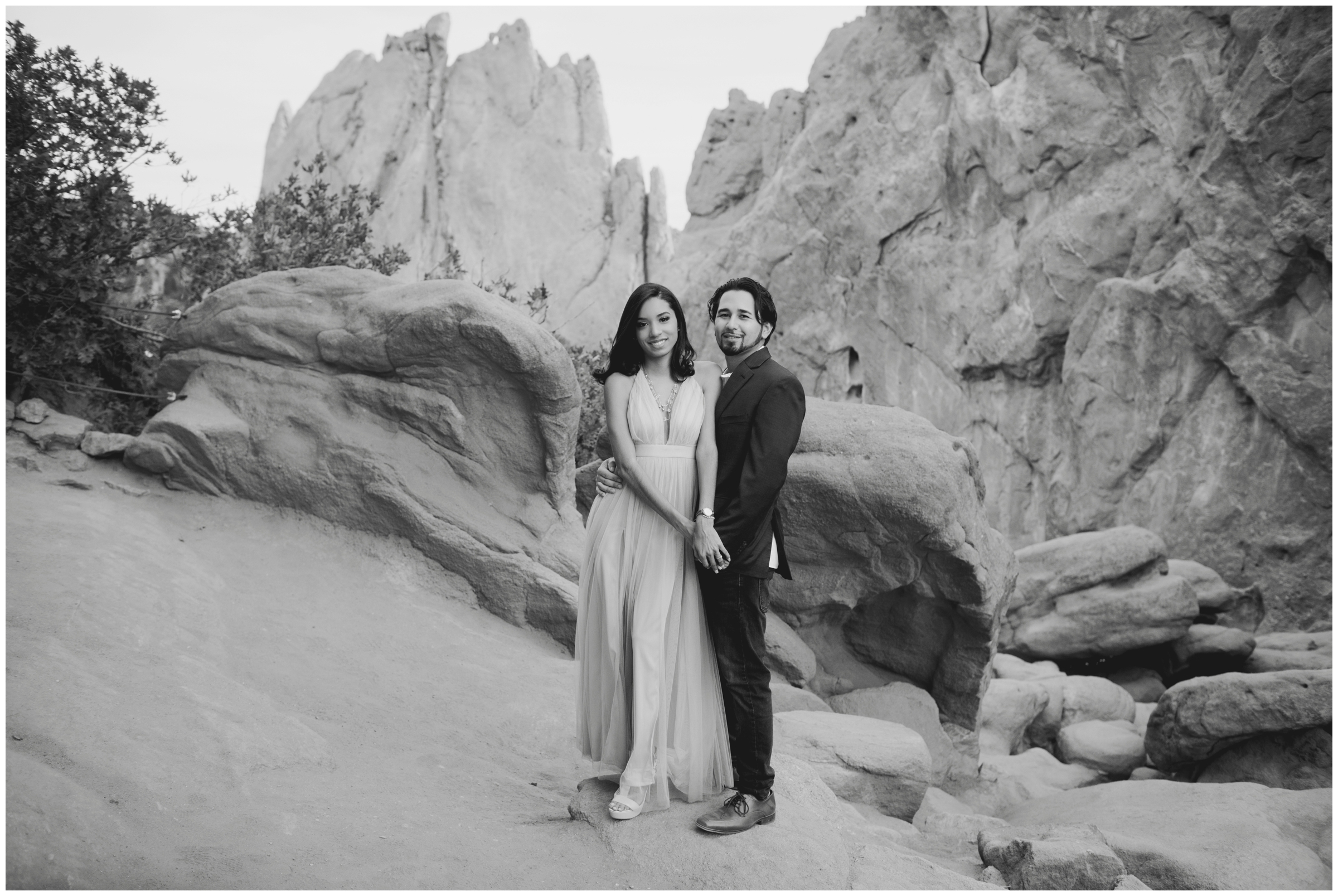 Garden of the Gods engagement photos by Colorado Springs portrait photographer Plum Pretty Photography