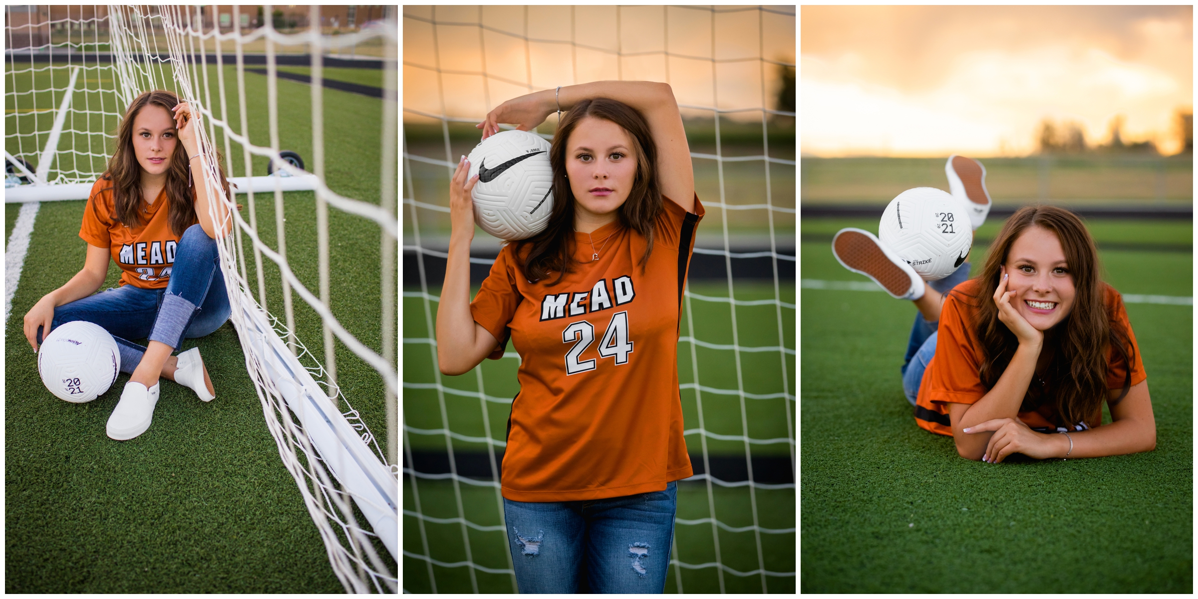 soccer senior photography inspiration in Mead Colorado 